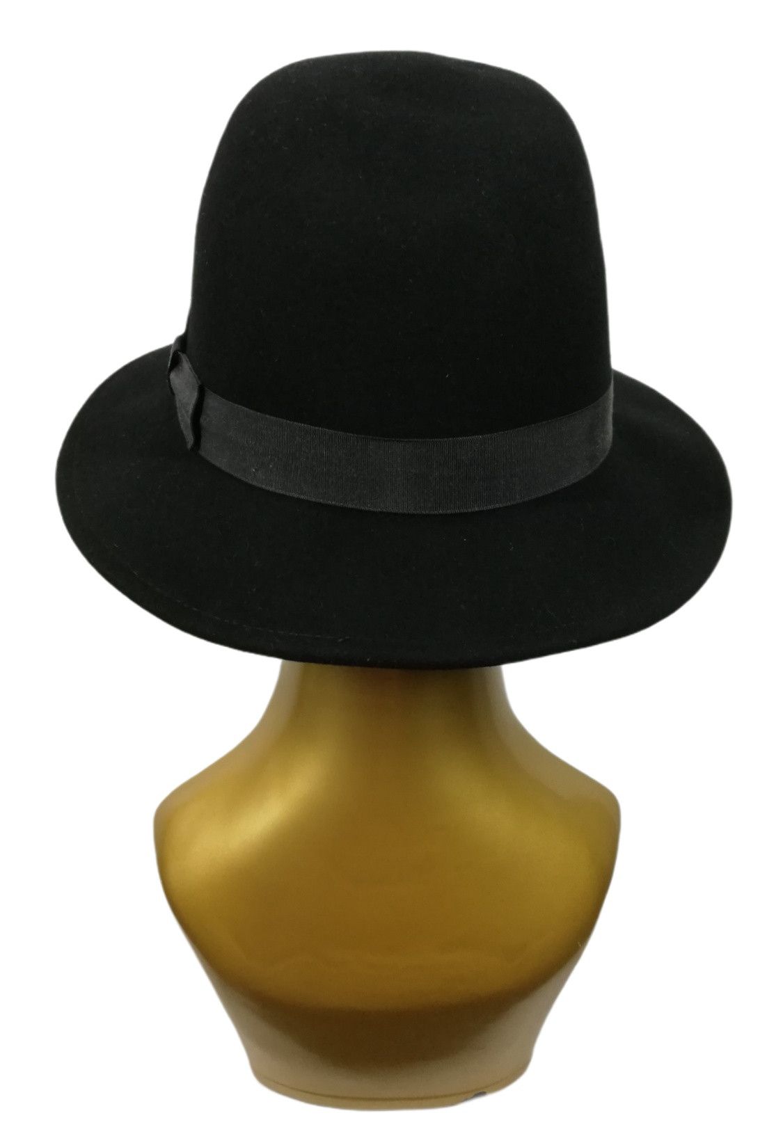 Vintage 🔥DOPE RARE!!!! Vintage New York Black Wool Felt Fedora Hat Size ONE SIZE - 5 Thumbnail