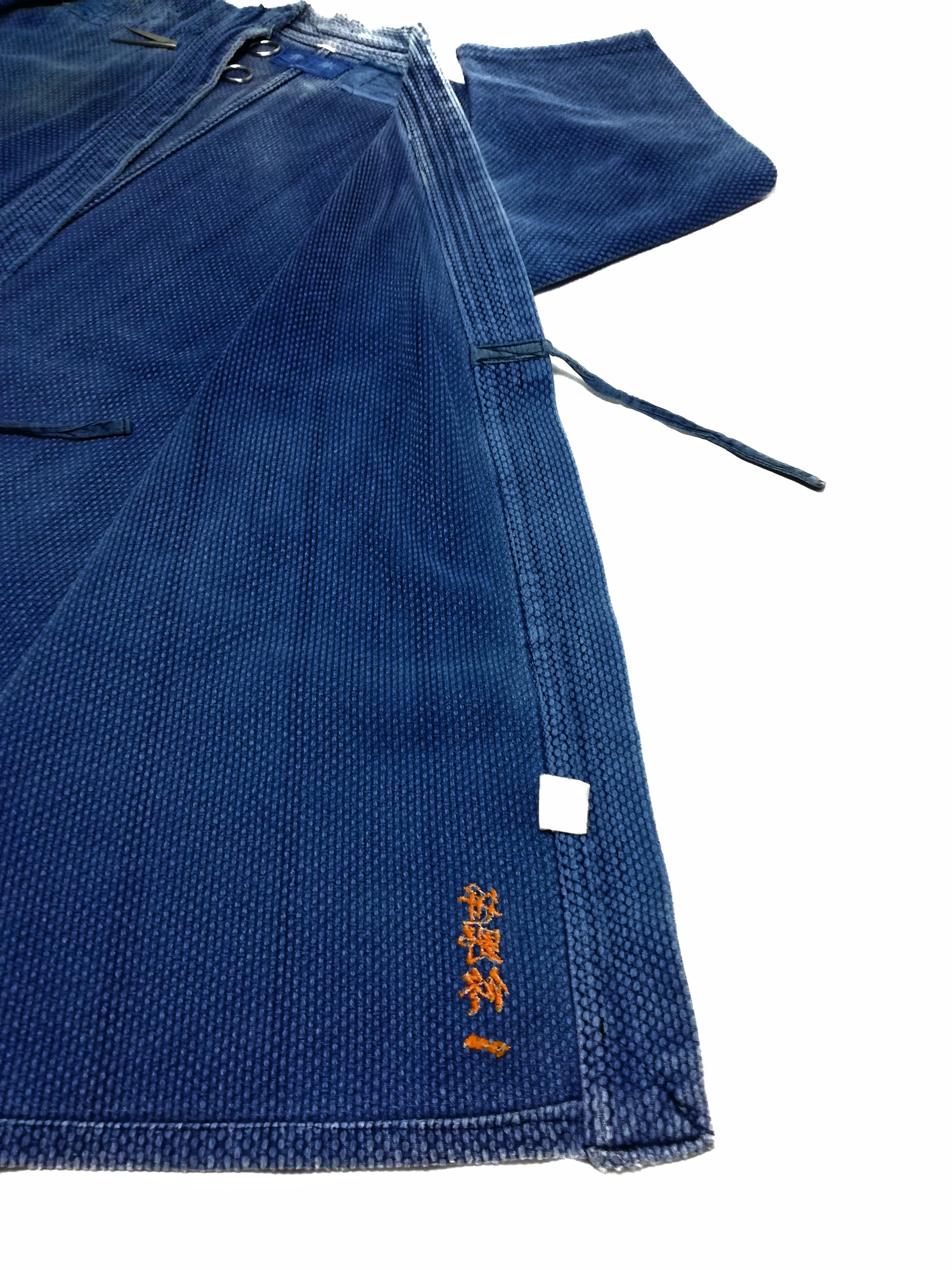 Indigo × Japanese Brand 🔥Sanjuro Kimono Indigo Dyed Woven Japan Traditional Wear🔥 Size US M / EU 48-50 / 2 - 11 Thumbnail