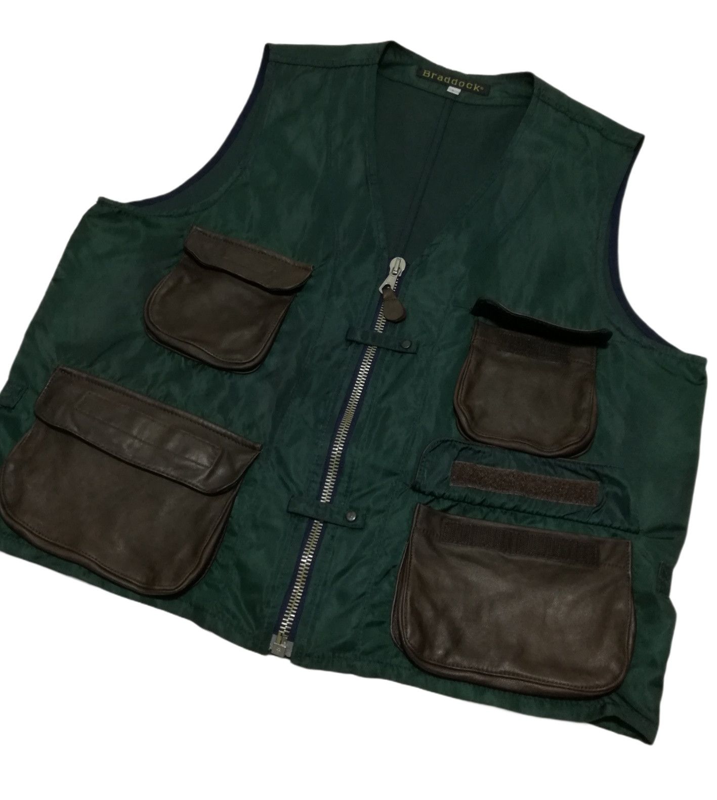 Braddock 🔥DOPE!!! Braddock Tactical Cargo Leather Pocket Strap Vest Size US L / EU 52-54 / 3 - 6 Thumbnail