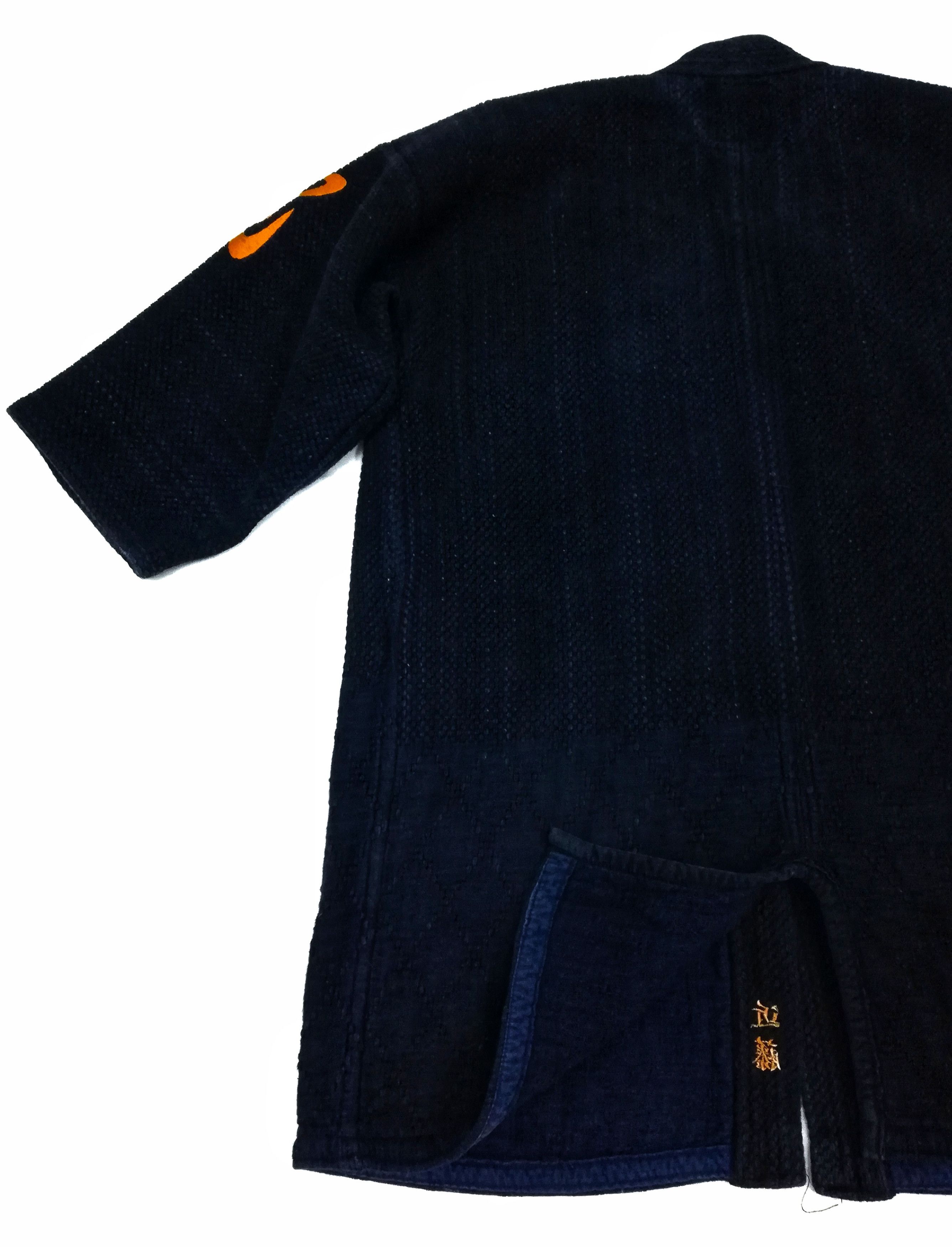 Indigo × Japanese Brand 🔥Indigo Dyed Sashiko Noragi Kimono Visvim Style Design🔥 Size US M / EU 48-50 / 2 - 11 Thumbnail