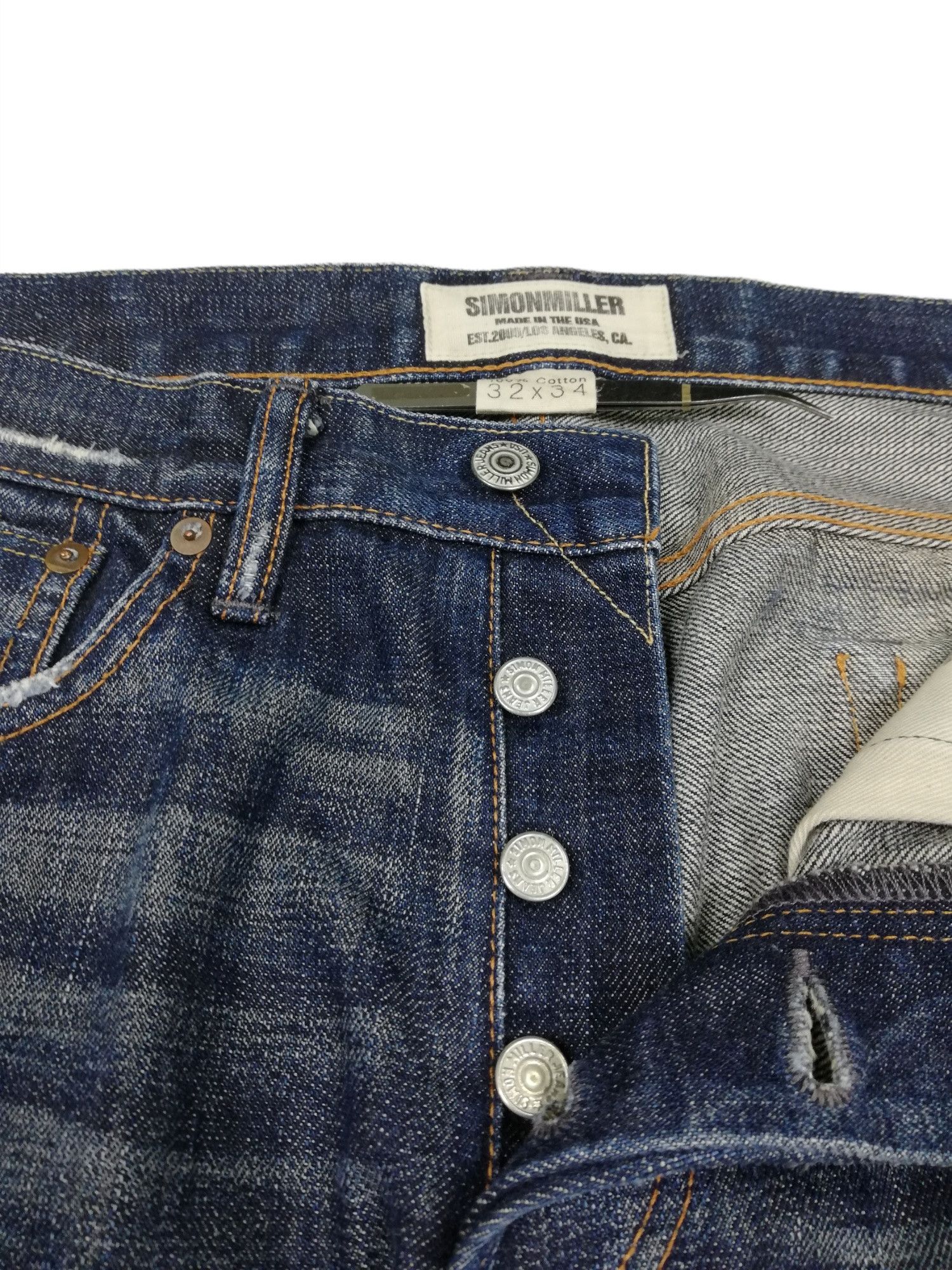 Simon Miller 🔥Simon Miller AW 2006 REPLICA-1 Distressed Denim Jeans Size US 32 / EU 48 - 13 Thumbnail