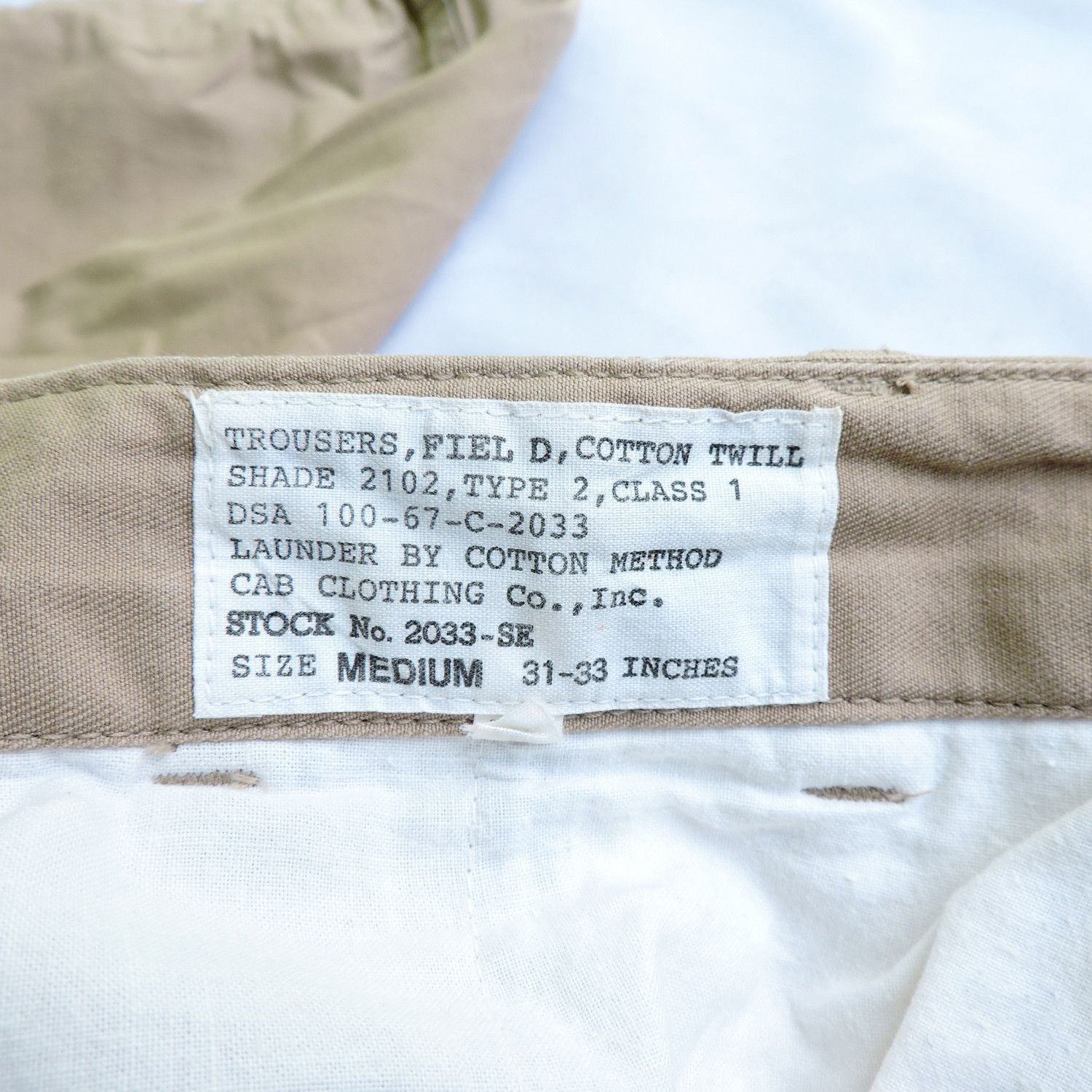 Japanese Brand CAB CLOTHING CO. INC. U.S.M.C. M-1943 SHADE 2102 TROUSERS Size US 31 - 3 Thumbnail