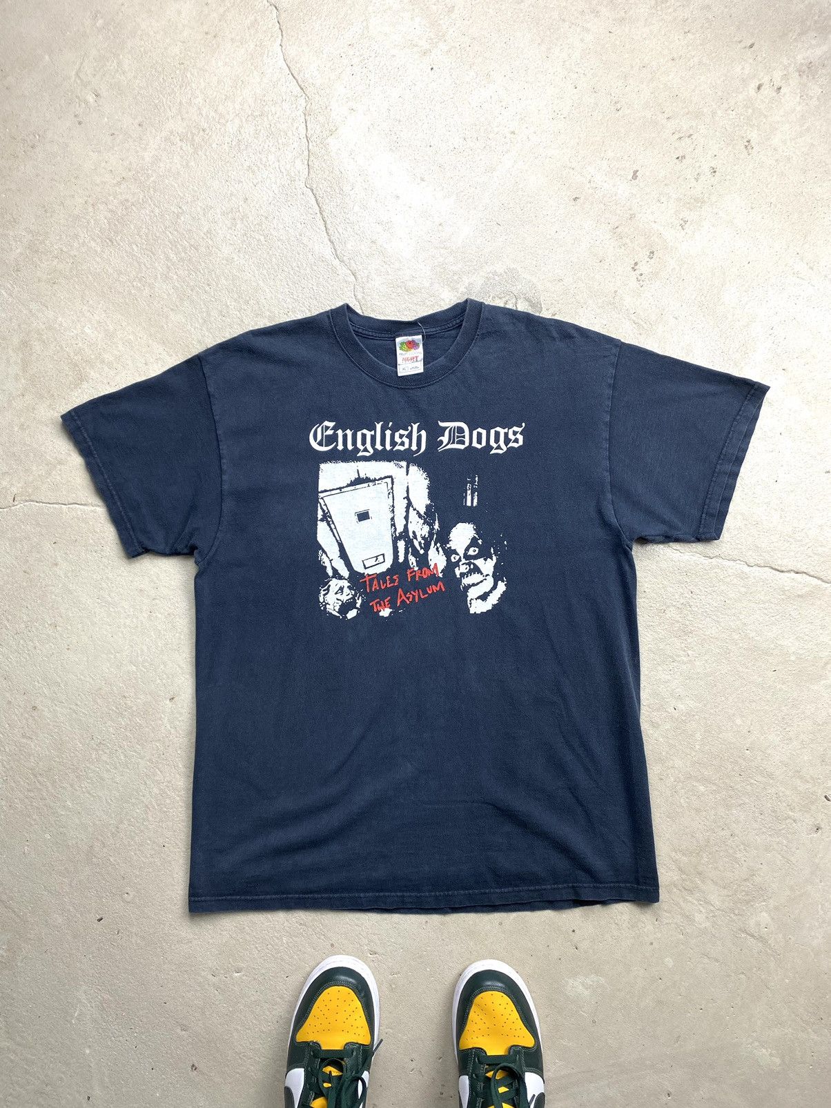 Band Tees Rare! Vintage English Dogs T Shirt Mad Punx Punk Band Tee Size US XL / EU 56 / 4 - 1 Thumbnail