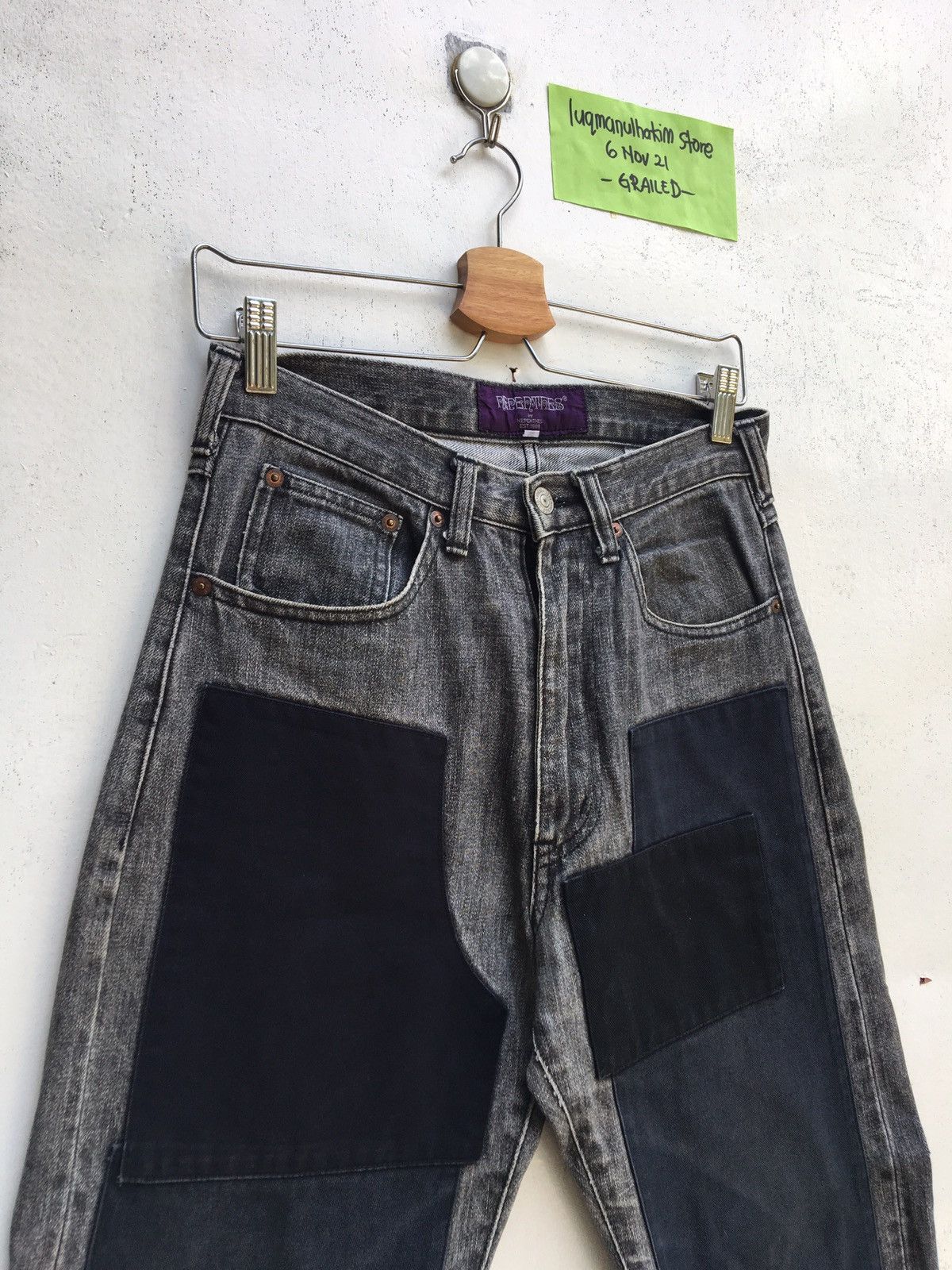 Nepenthes Rare Nepenthes Patchwork Denim Jeans Size US 27 - 8 Thumbnail