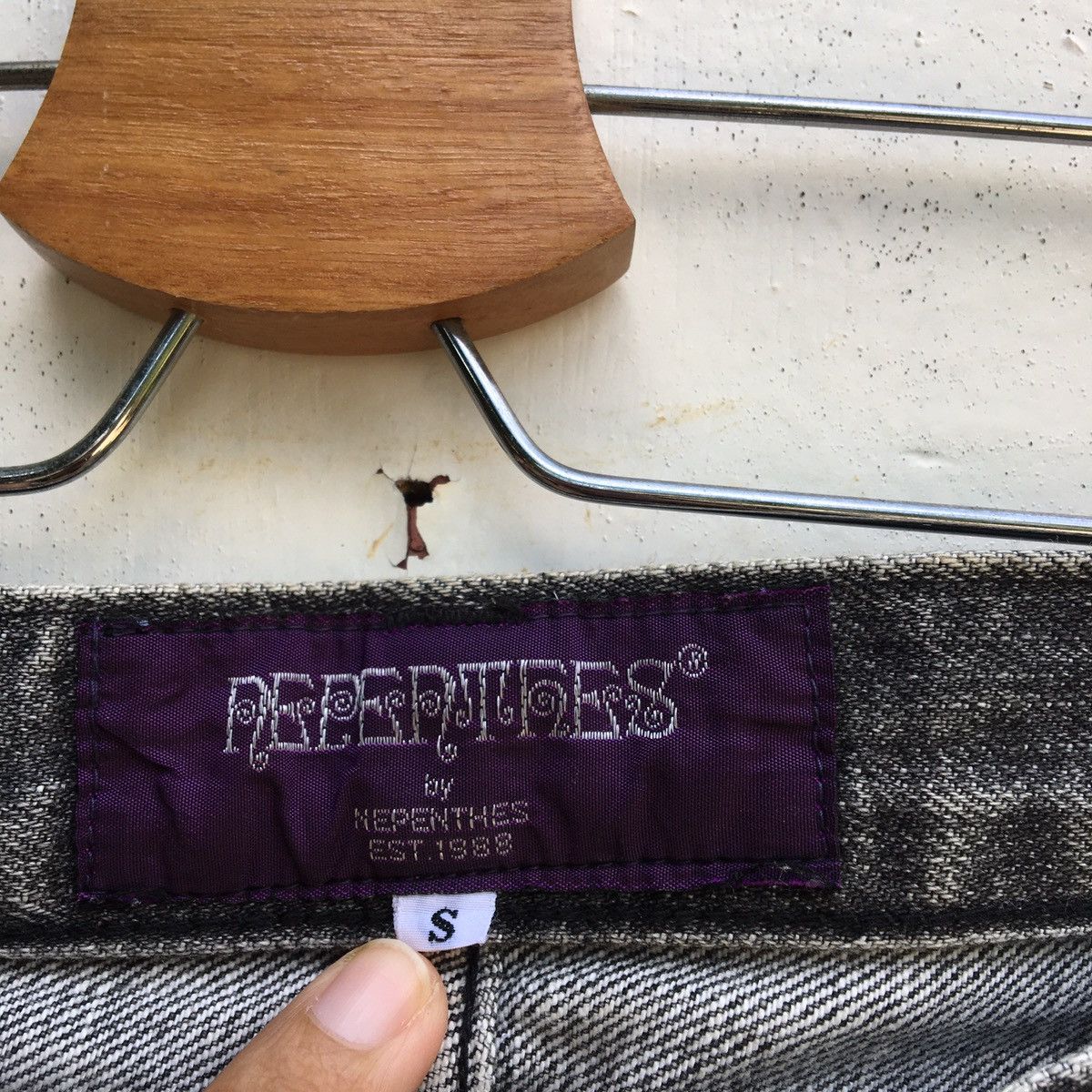 Nepenthes Rare Nepenthes Patchwork Denim Jeans Size US 27 - 12 Thumbnail
