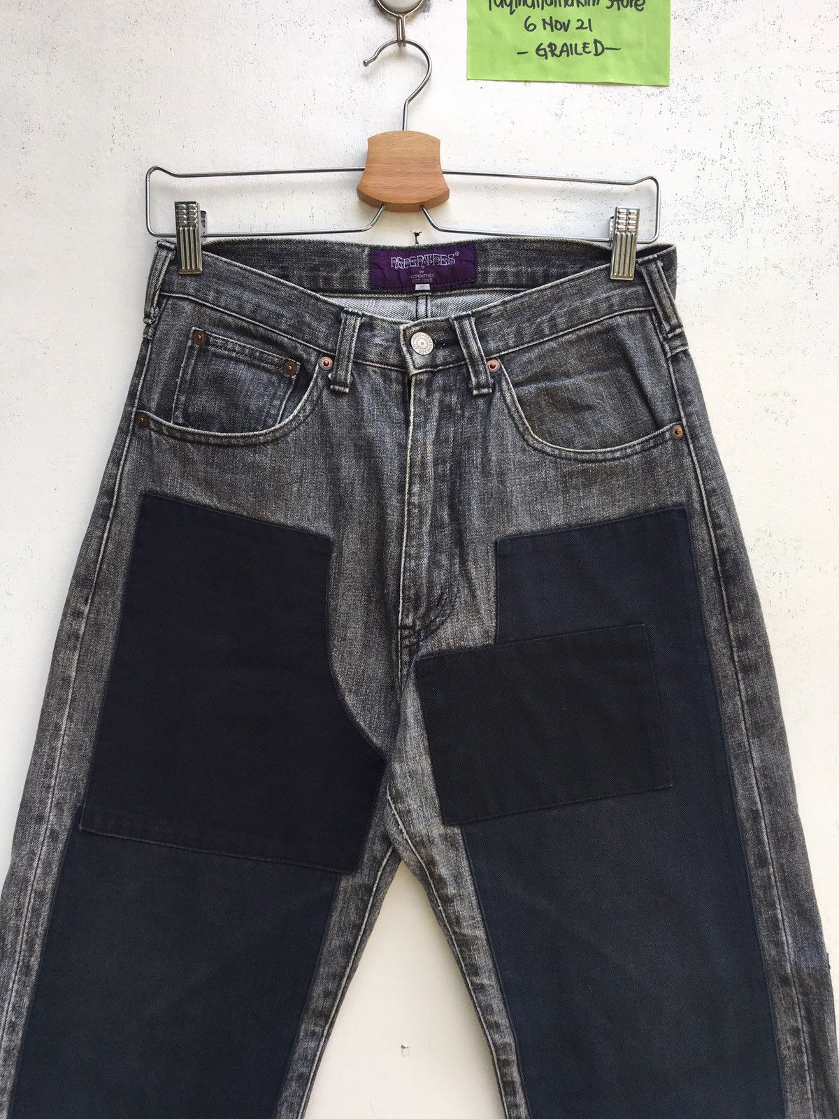 Nepenthes Rare Nepenthes Patchwork Denim Jeans Size US 27 - 4 Thumbnail