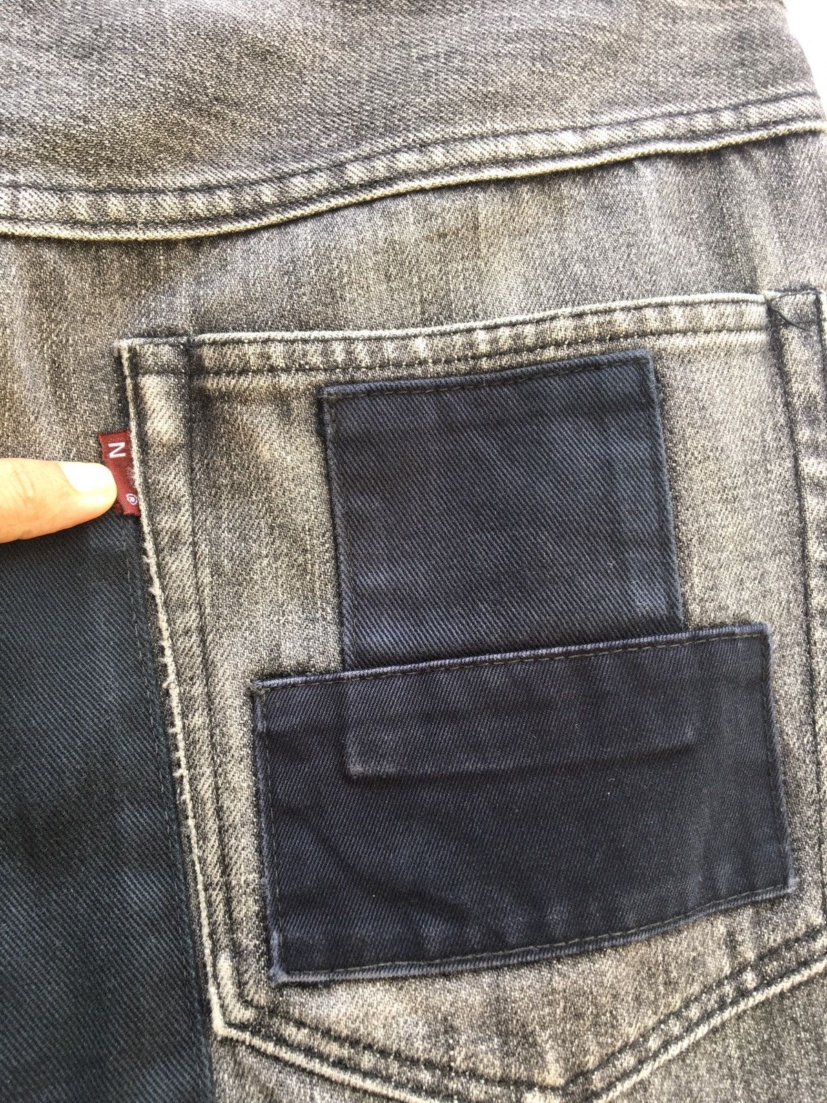 Nepenthes Rare Nepenthes Patchwork Denim Jeans Size US 27 - 19 Thumbnail