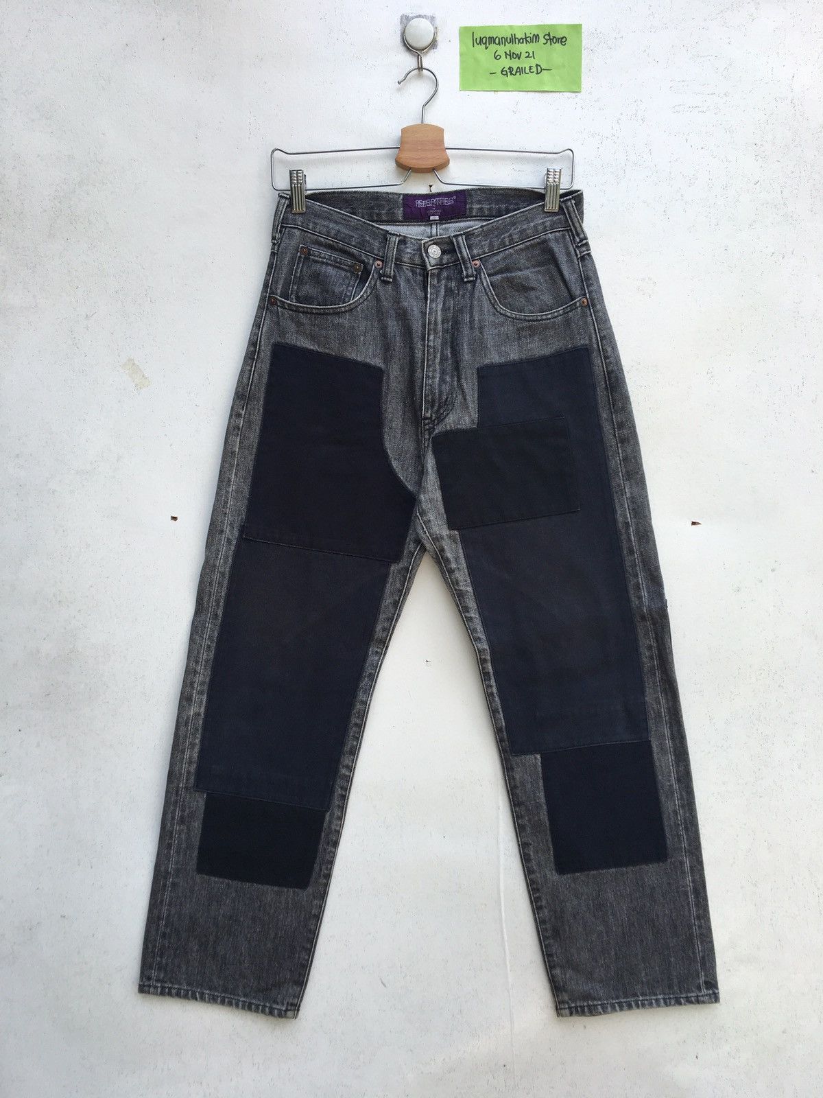 Nepenthes Rare Nepenthes Patchwork Denim Jeans Size US 27 - 1 Thumbnail