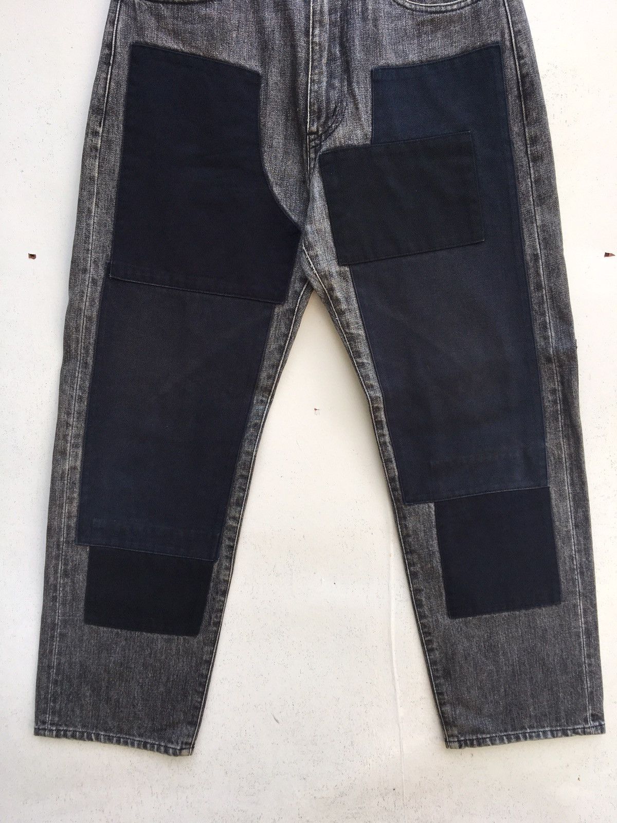 Nepenthes Rare Nepenthes Patchwork Denim Jeans Size US 27 - 5 Thumbnail