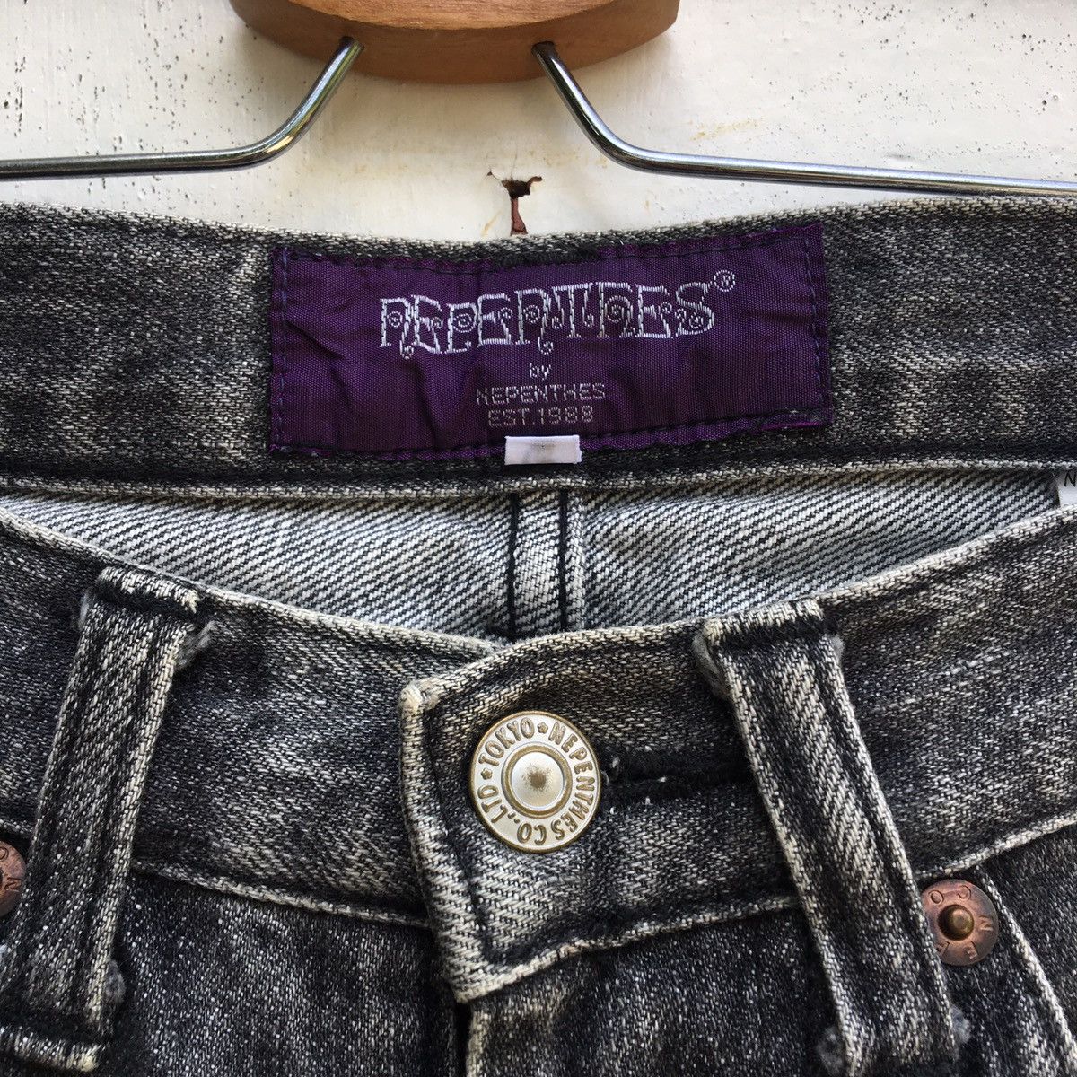 Nepenthes Rare Nepenthes Patchwork Denim Jeans Size US 27 - 10 Thumbnail