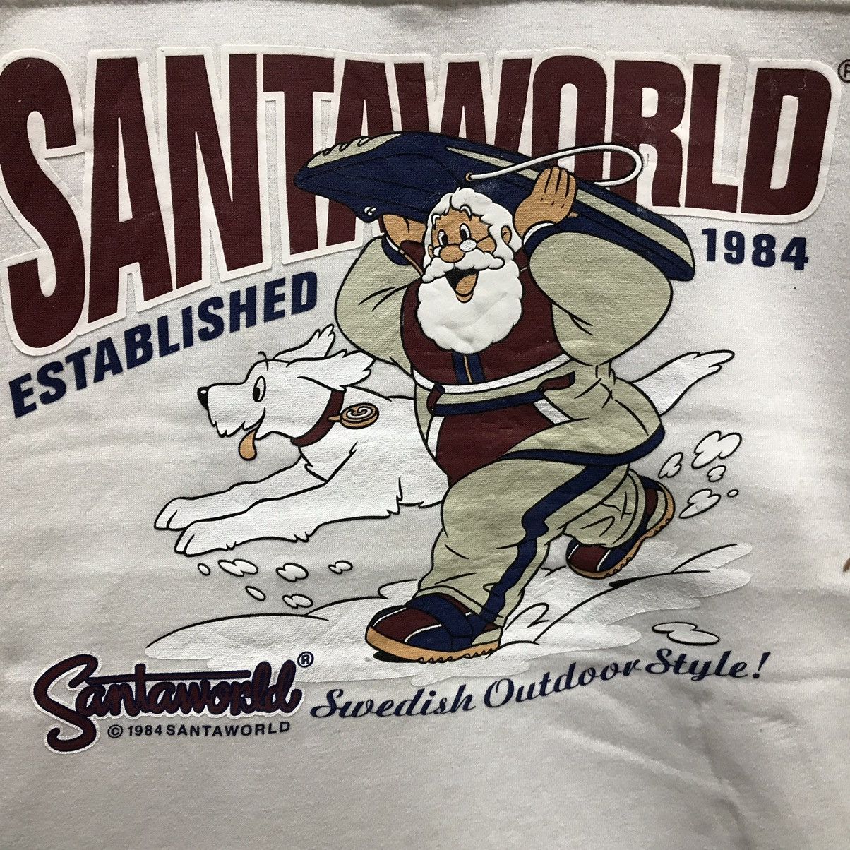 Captain Santors × Vintage Vintage SantaWorld Sweatshirt Biglogo Swedish Outdoor Style Size US M / EU 48-50 / 2 - 3 Thumbnail