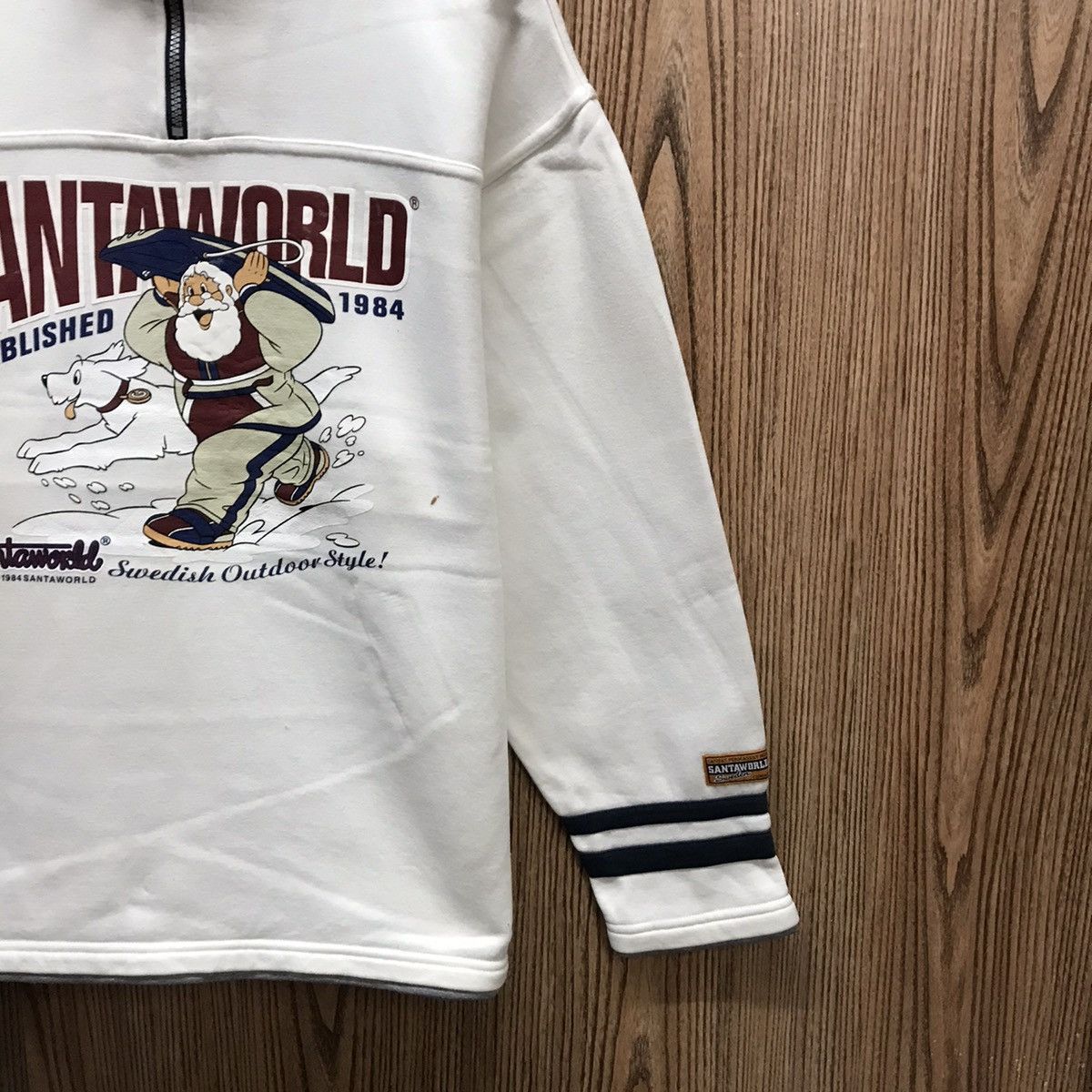 Captain Santors × Vintage Vintage SantaWorld Sweatshirt Biglogo Swedish Outdoor Style Size US M / EU 48-50 / 2 - 4 Thumbnail