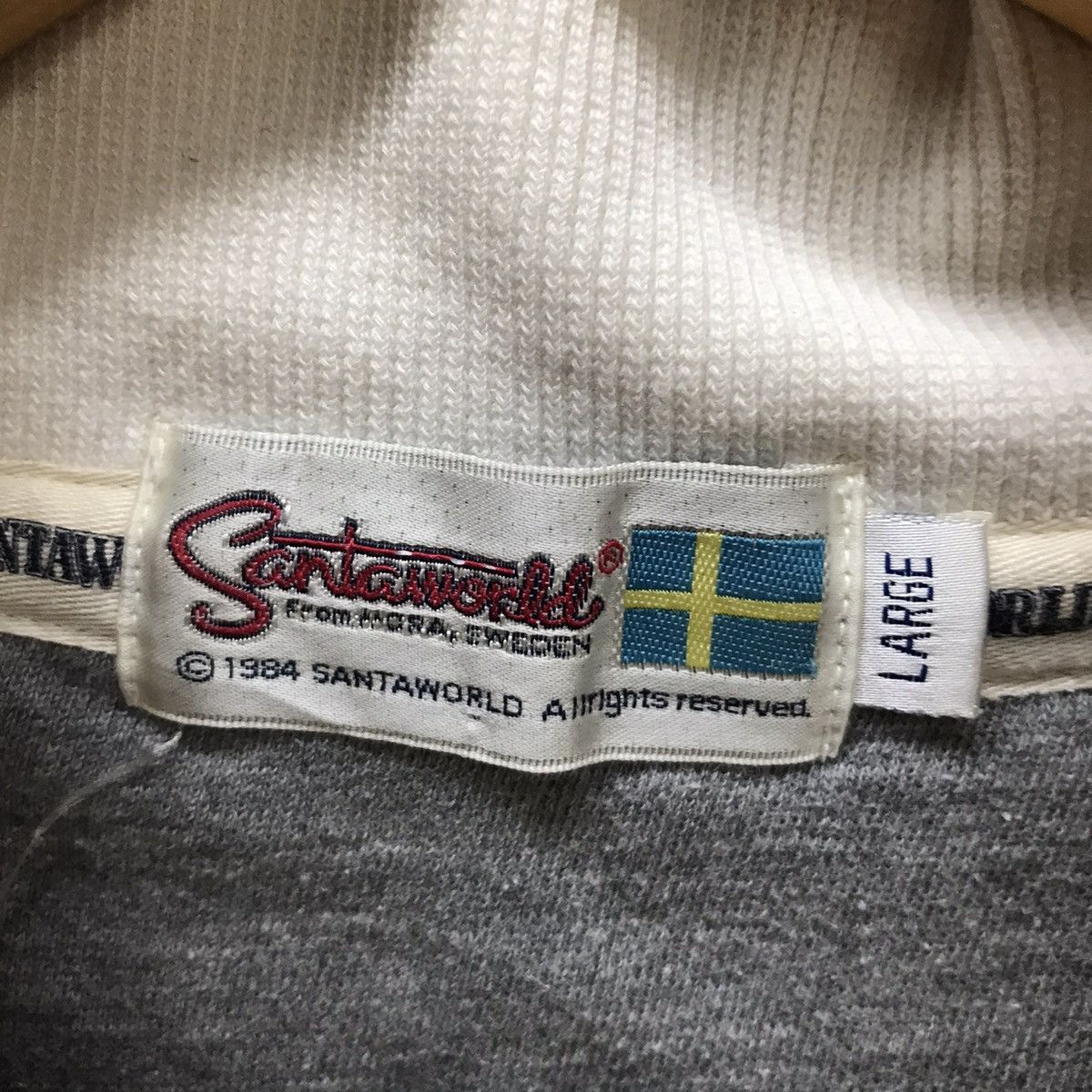 Captain Santors × Vintage Vintage SantaWorld Sweatshirt Biglogo Swedish Outdoor Style Size US M / EU 48-50 / 2 - 10 Thumbnail