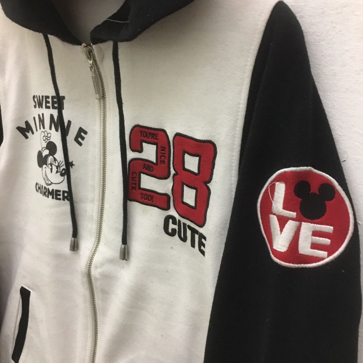 Disney × Mickey Mouse Vintage Minnie Mouse Hoodie Sweatshirt Jacket Varsity Size US XS / EU 42 / 0 - 6 Thumbnail