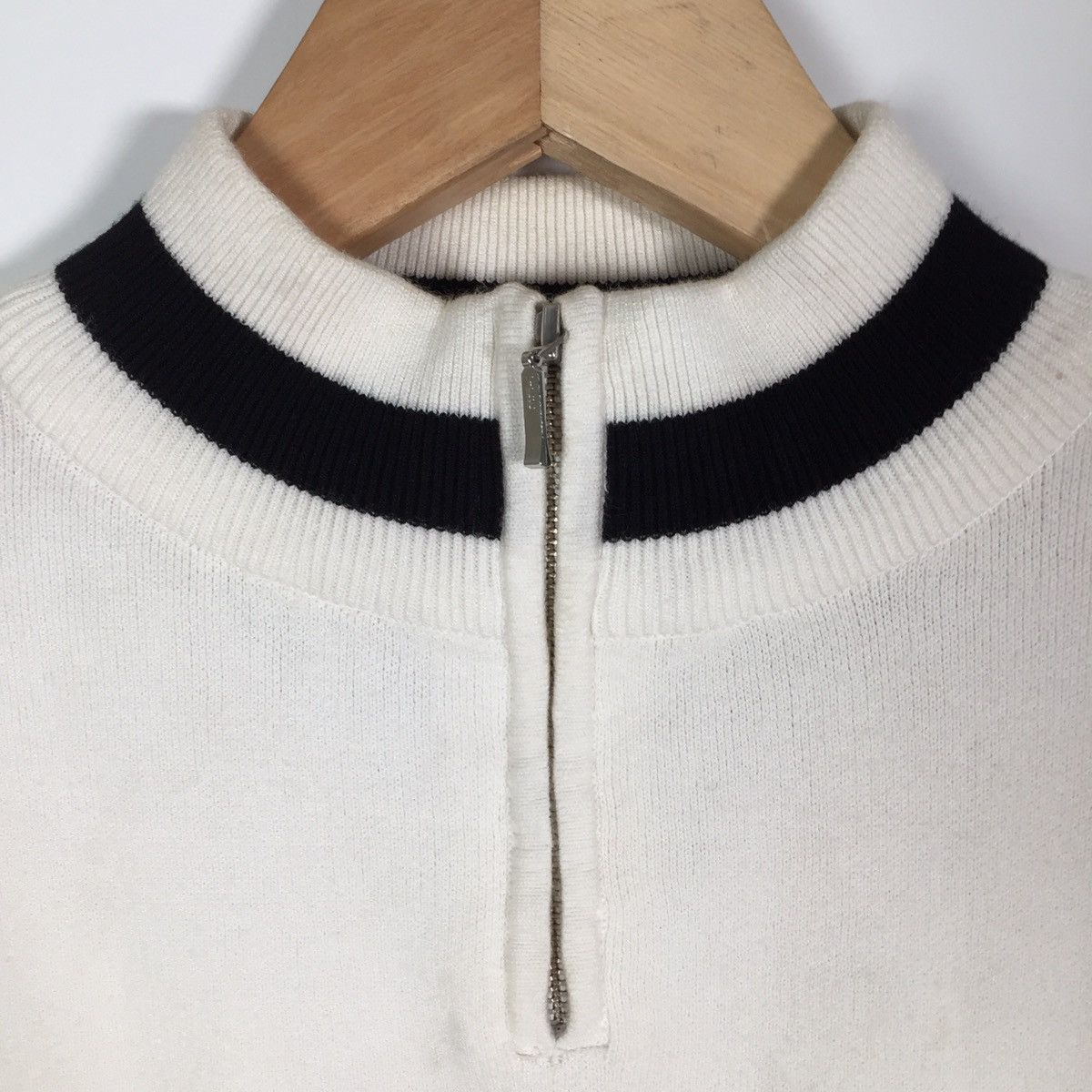 Japanese Brand × Vintage Vintage Hybrid Vision HalfZip Sweatshirt Knit Size US S / EU 44-46 / 1 - 3 Thumbnail