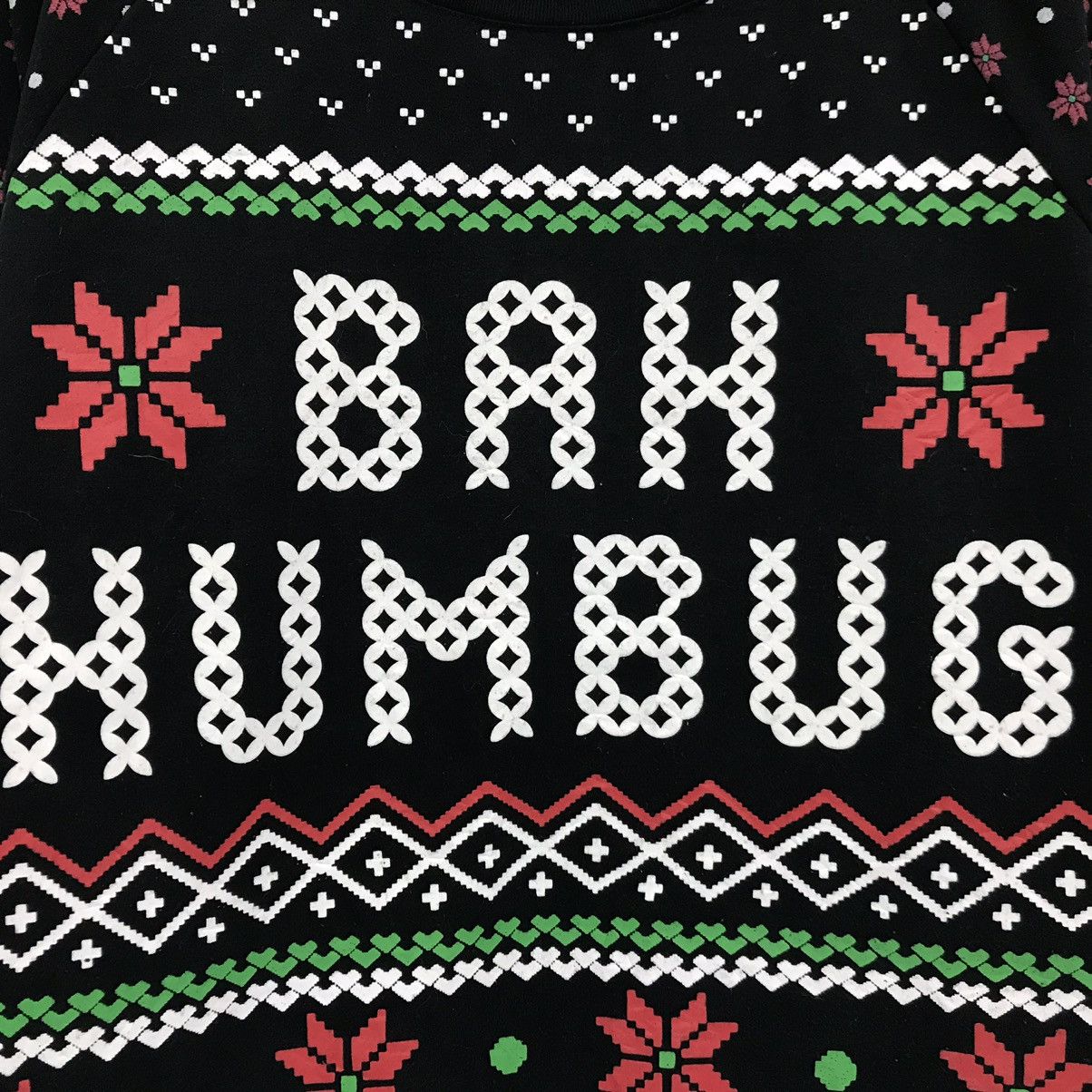 Vintage Vintage Bah Humbug Sweatshirt Big Logo Art Flowers Size US L / EU 52-54 / 3 - 3 Thumbnail