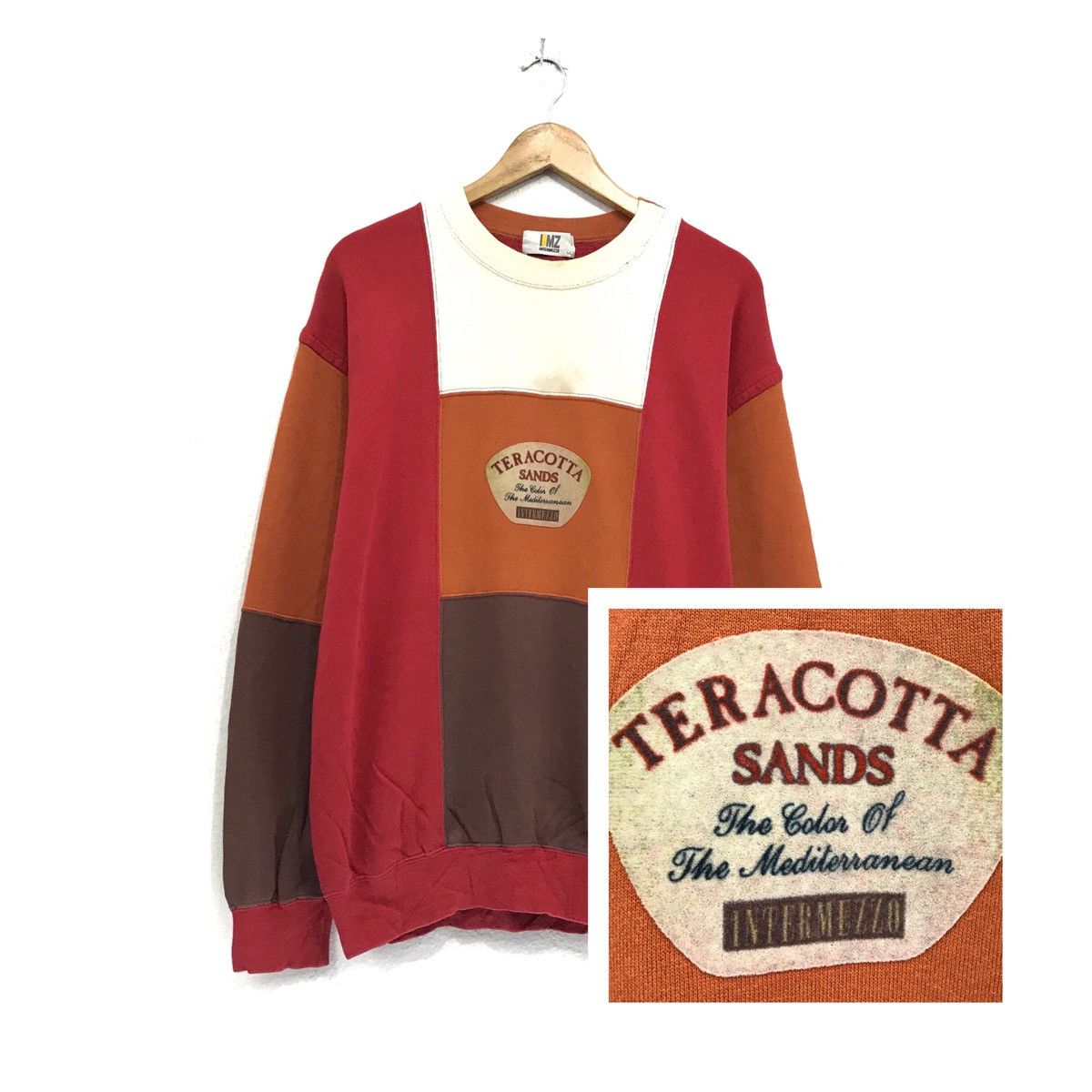 Japanese Brand × Vintage Teracotta Sand Sweatshirt Crewneck Sweater IMZ Intermezzo Size US L / EU 52-54 / 3 - 1 Thumbnail