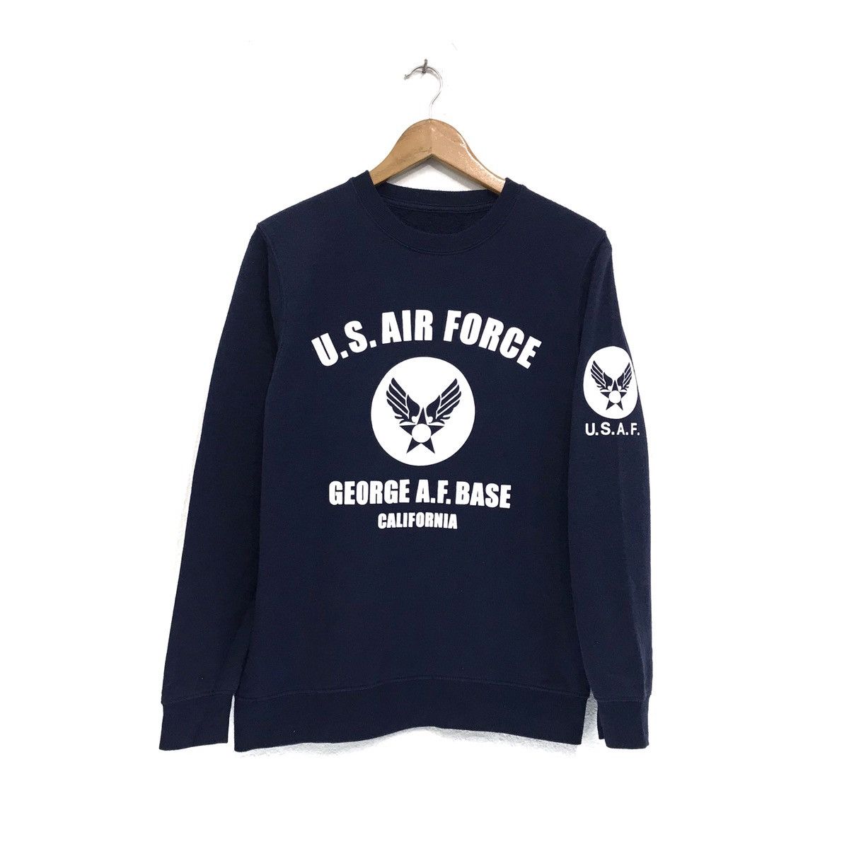 Other Vintage US Air Force Sweatshirt Biglogo Spellout USAF Size US S / EU 44-46 / 1 - 1 Thumbnail