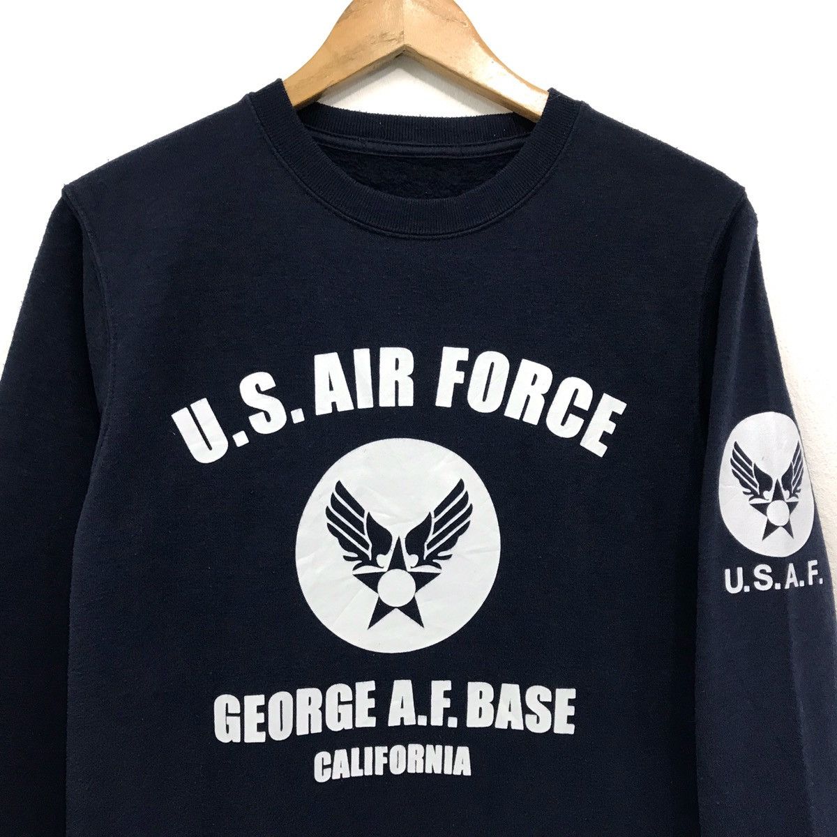 Other Vintage US Air Force Sweatshirt Biglogo Spellout USAF Size US S / EU 44-46 / 1 - 2 Thumbnail