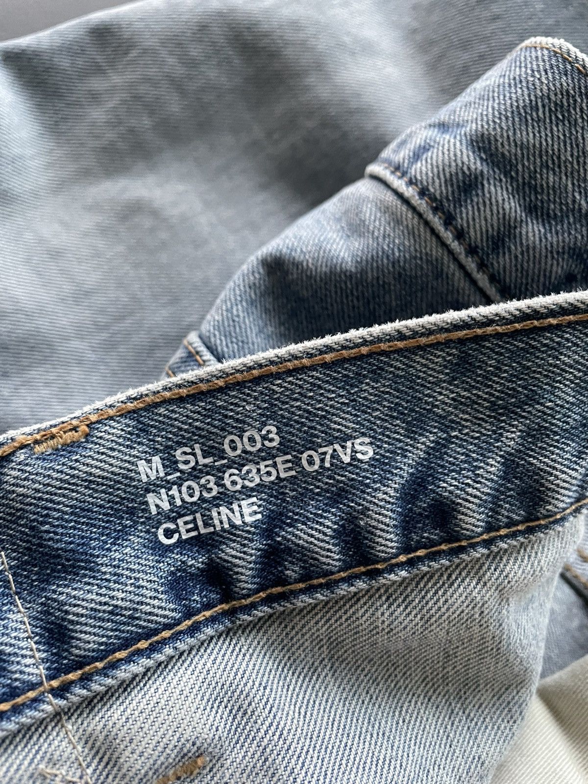Celine × Hedi Slimane Brand New Super Runway Celine Hedi Slimane SL003 Denim Size US 32 / EU 48 - 8 Thumbnail