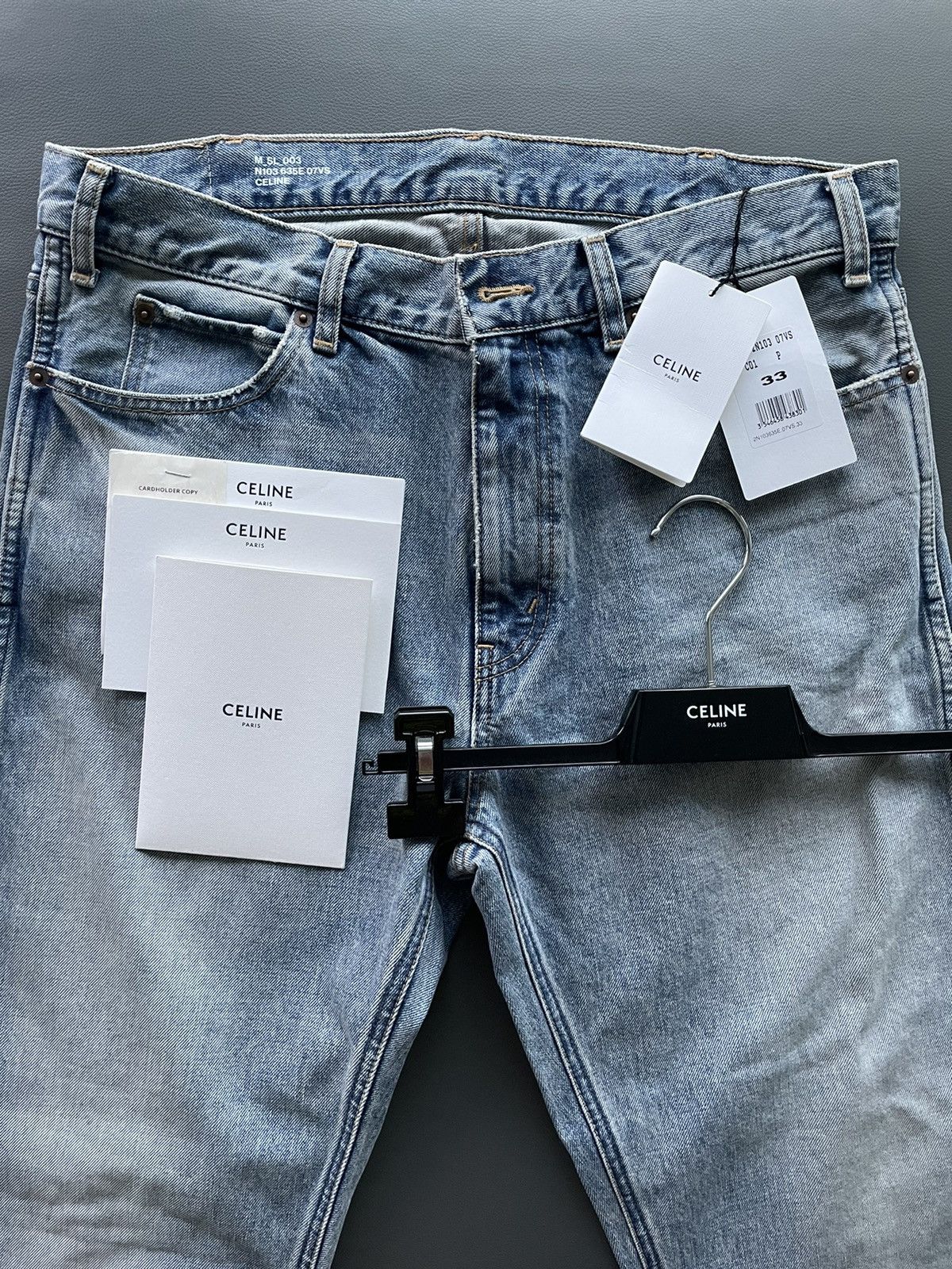 Celine × Hedi Slimane Brand New Super Runway Celine Hedi Slimane SL003 Denim Size US 32 / EU 48 - 1 Thumbnail