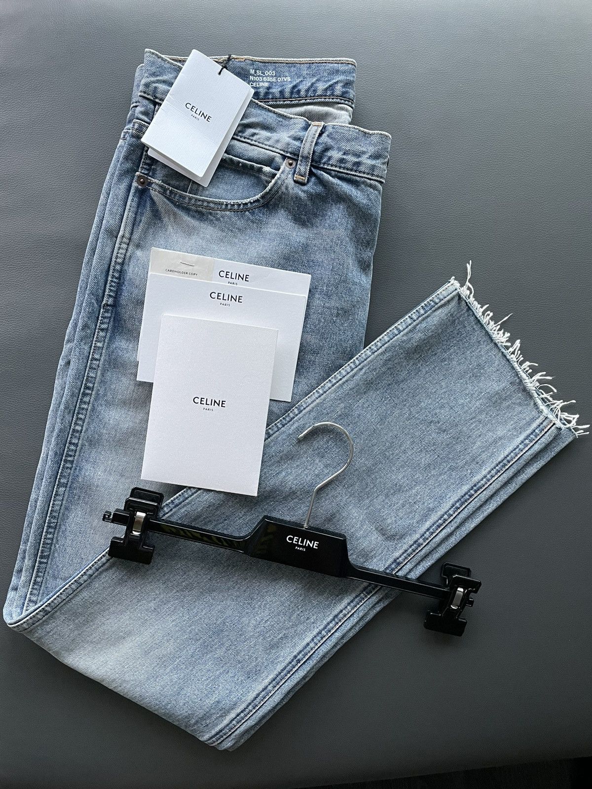 Celine × Hedi Slimane Brand New Super Runway Celine Hedi Slimane SL003 Denim Size US 32 / EU 48 - 14 Thumbnail