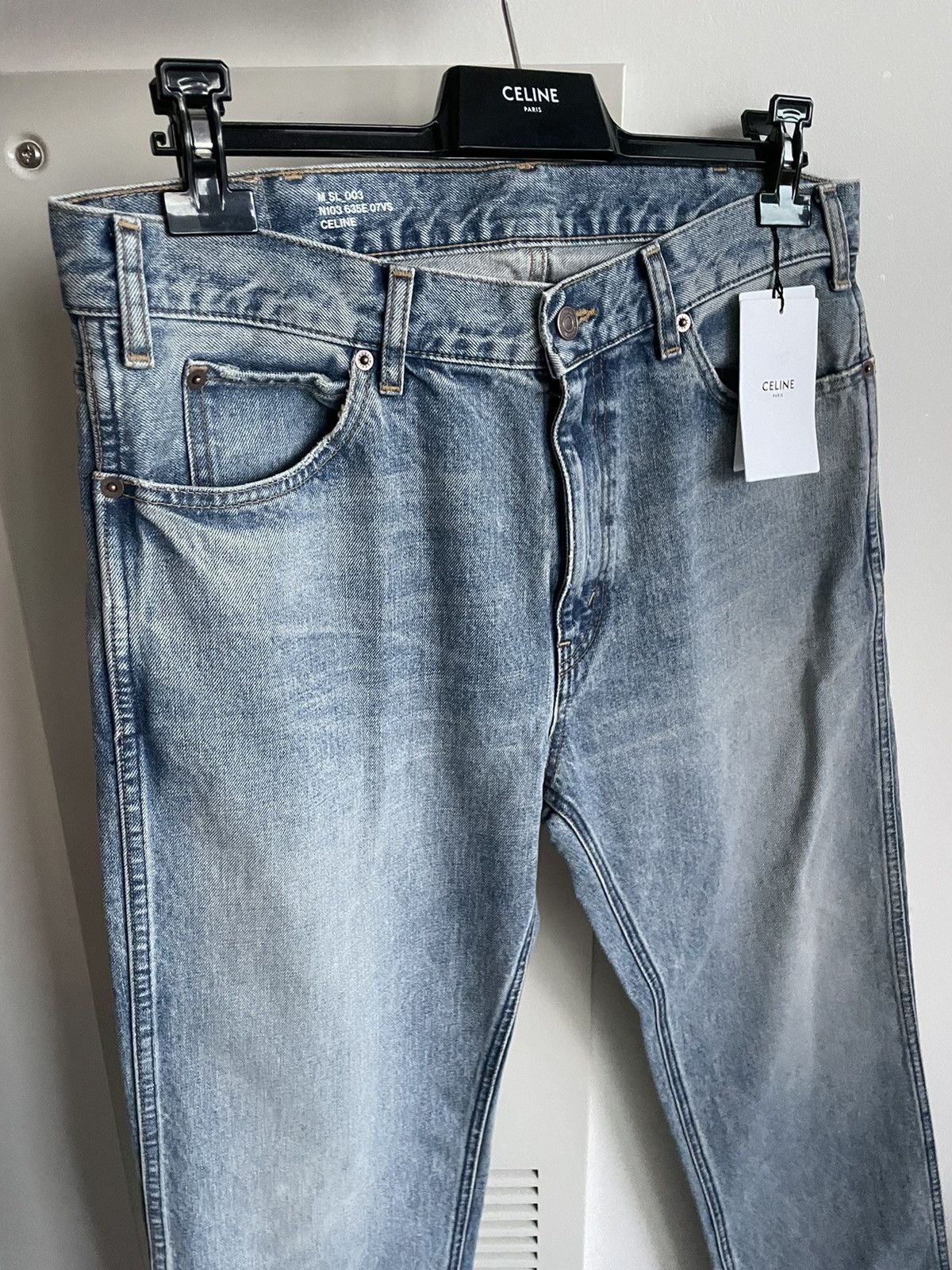 Celine × Hedi Slimane Brand New Super Runway Celine Hedi Slimane SL003 Denim Size US 32 / EU 48 - 5 Thumbnail
