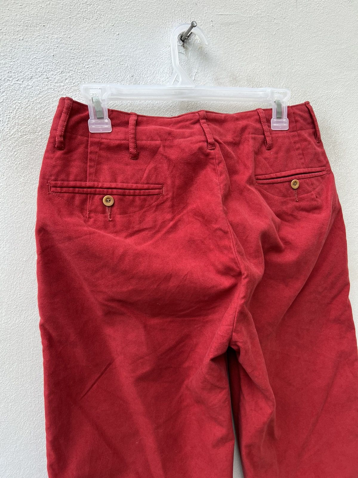 45rpm Vintage 45rpm Japan Red Suede Cotton Baggy Trouser Pant Size US 29 - 12 Thumbnail