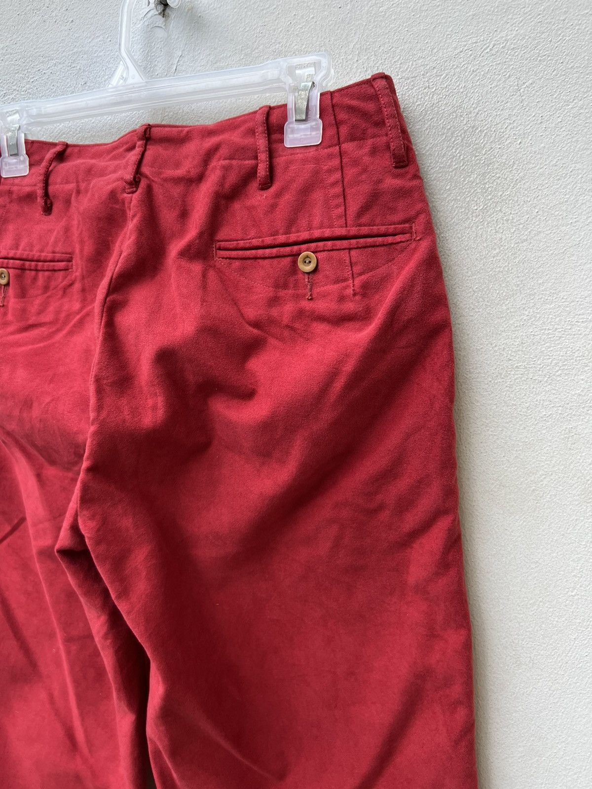45rpm Vintage 45rpm Japan Red Suede Cotton Baggy Trouser Pant Size US 29 - 14 Thumbnail
