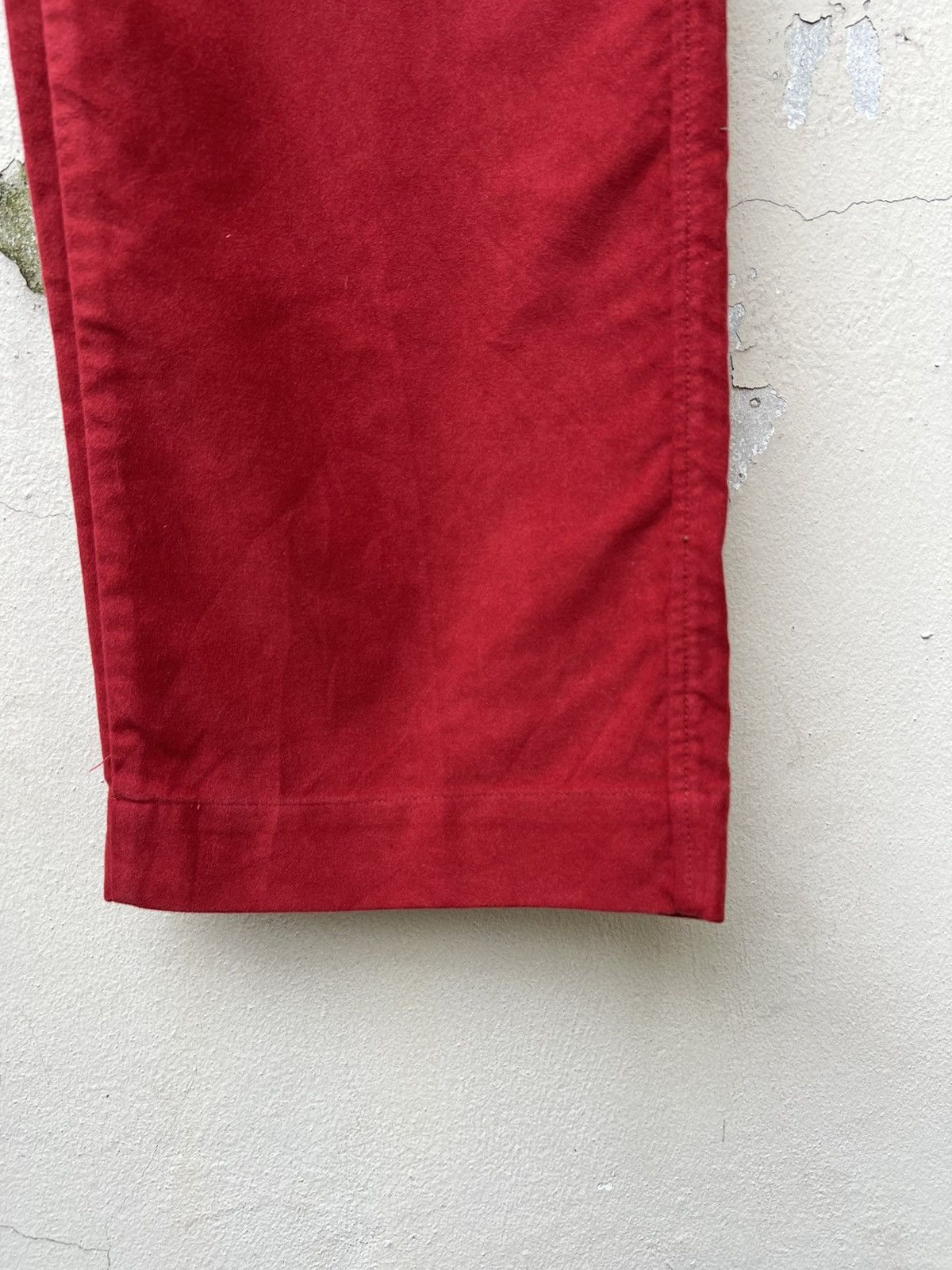 45rpm Vintage 45rpm Japan Red Suede Cotton Baggy Trouser Pant Size US 29 - 10 Thumbnail