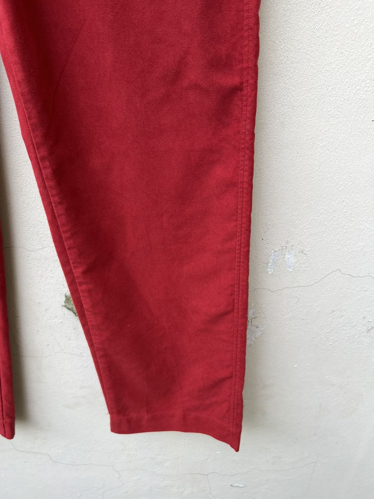 45rpm Vintage 45rpm Japan Red Suede Cotton Baggy Trouser Pant Size US 29 - 9 Thumbnail