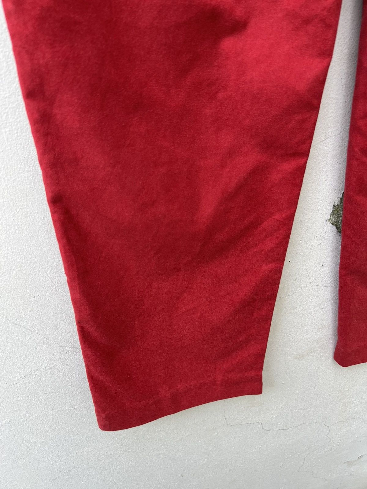 45rpm Vintage 45rpm Japan Red Suede Cotton Baggy Trouser Pant Size US 29 - 13 Thumbnail