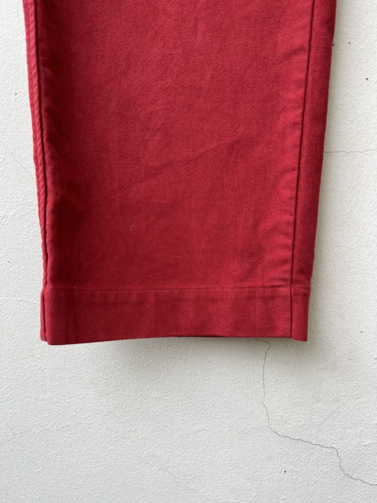 45rpm Vintage 45rpm Japan Red Suede Cotton Baggy Trouser Pant Size US 29 - 6 Thumbnail