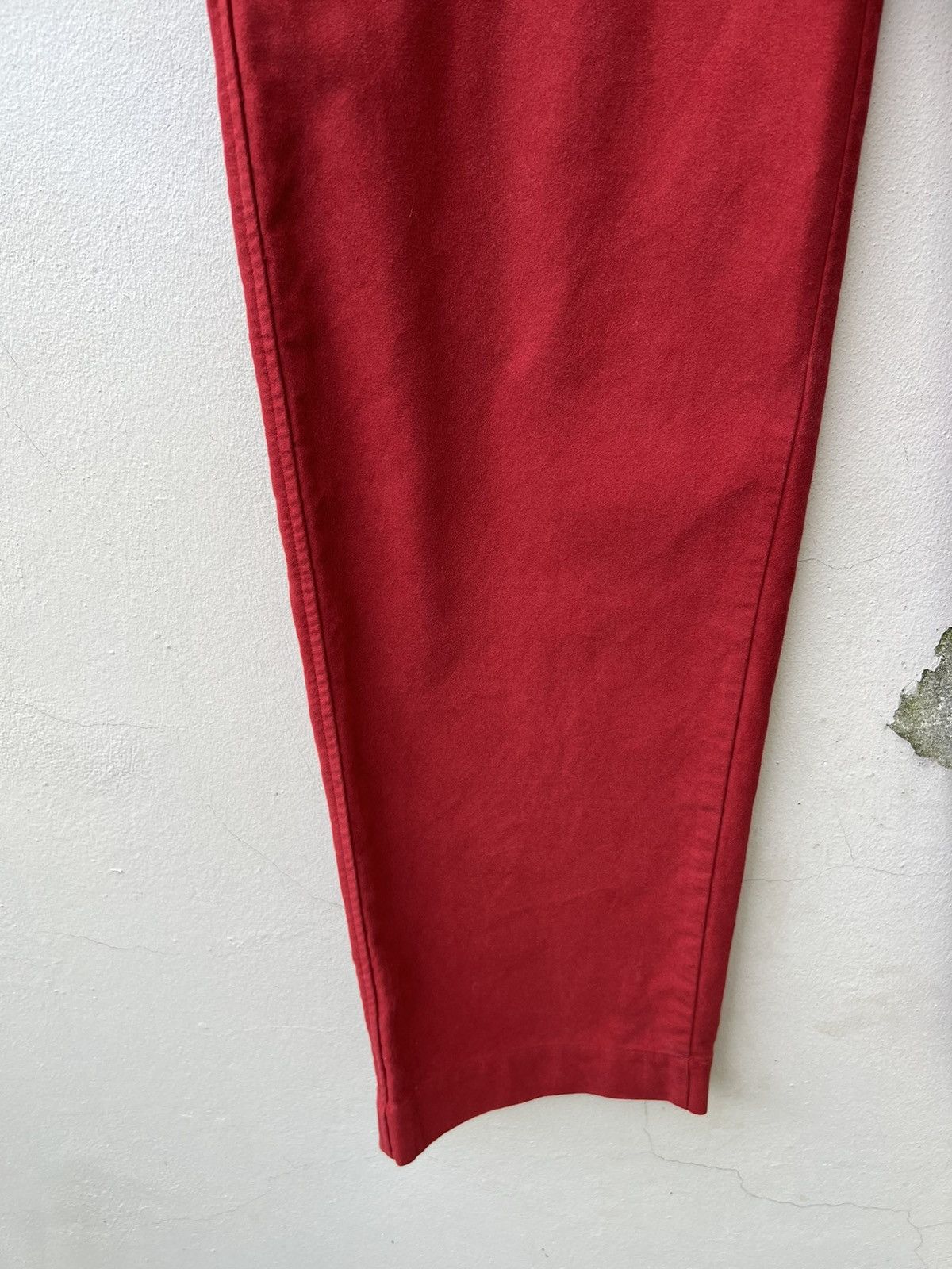 45rpm Vintage 45rpm Japan Red Suede Cotton Baggy Trouser Pant Size US 29 - 5 Thumbnail