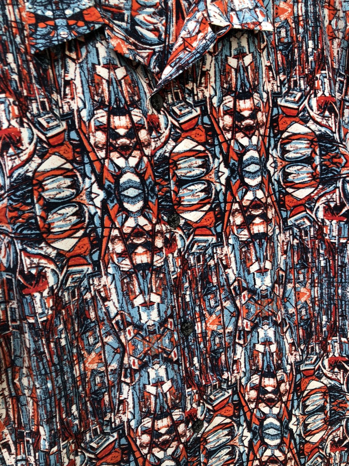Karl Kani Vintage Karl Kani Loop Collar Abstract Hawaiian Shirt Size US L / EU 52-54 / 3 - 14 Thumbnail