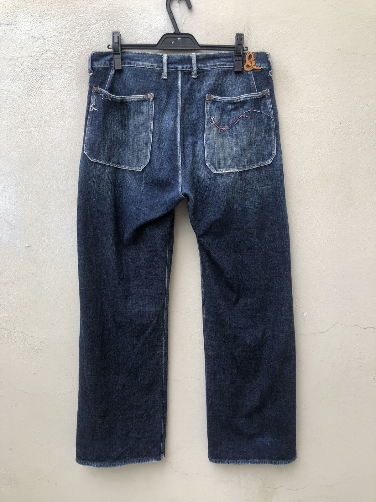 45rpm Vintage 45rpm Japan Loose Denim Wide Leg Jeans Size US 33 - 8 Thumbnail