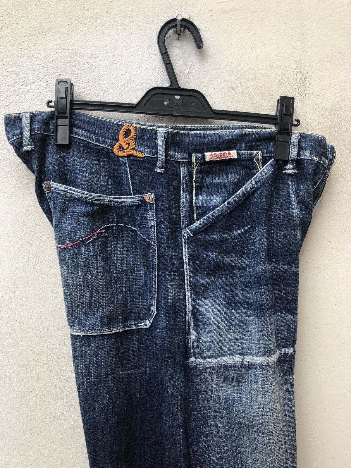 45rpm Vintage 45rpm Japan Loose Denim Wide Leg Jeans Size US 33 - 19 Thumbnail