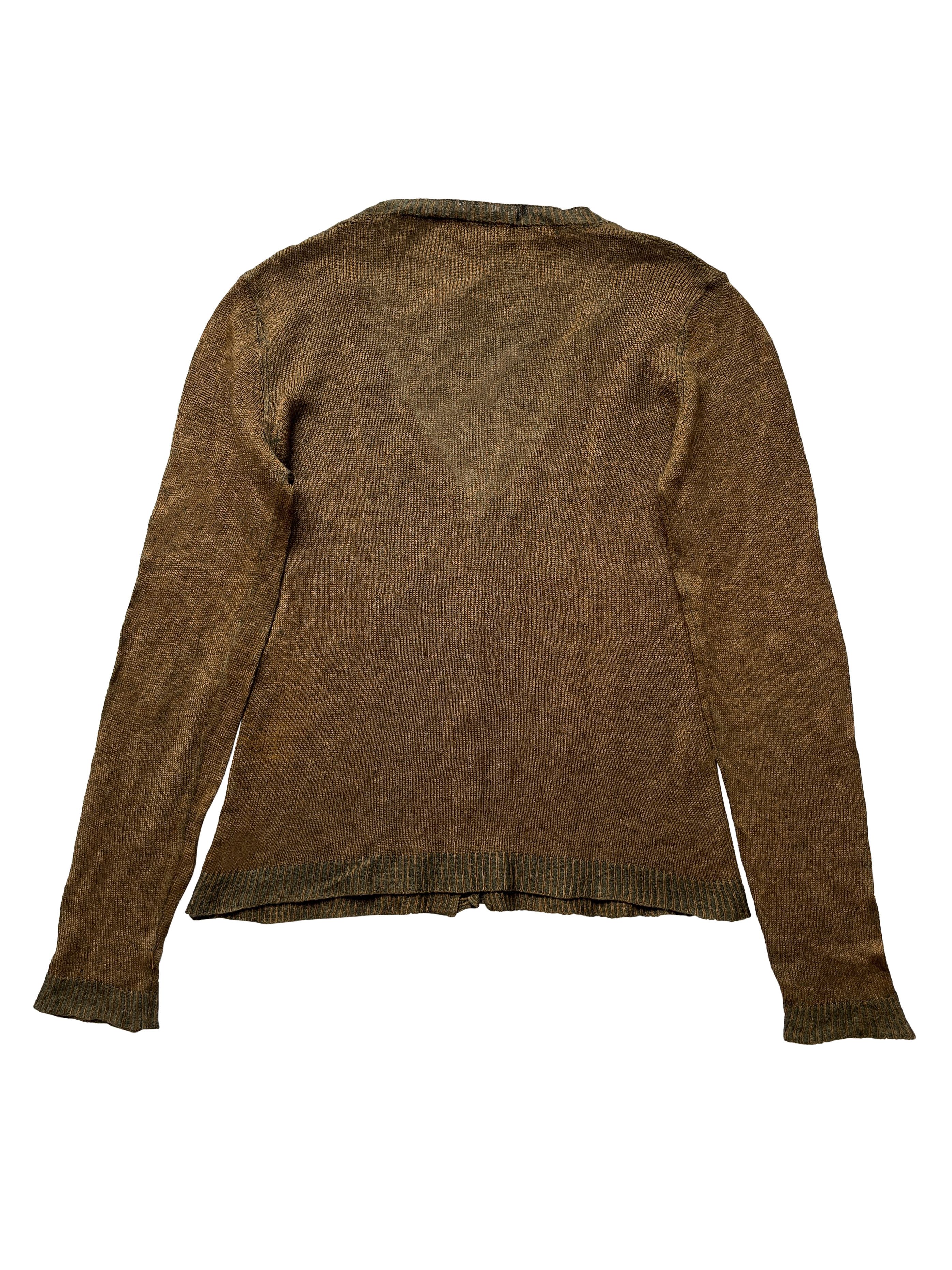 Dries Van Noten ⚡️QUICK SALE⚡️Dries Van Noten Coppery-Brown Knit Cardigan Size S / US 4 / IT 40 - 2 Thumbnail