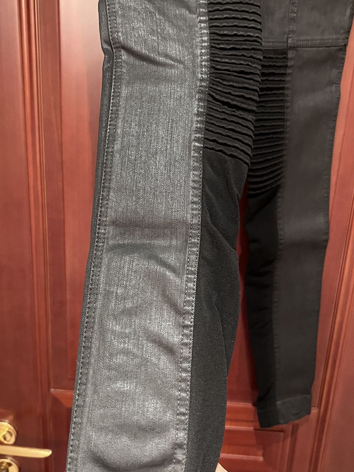 Rick Owens × Rick Owens Drkshdw Rick owens drkshdw LEGGINGS DENIM NAGAKIN WAXED memphis Size 24" / US 00 / IT 34 - 3 Thumbnail