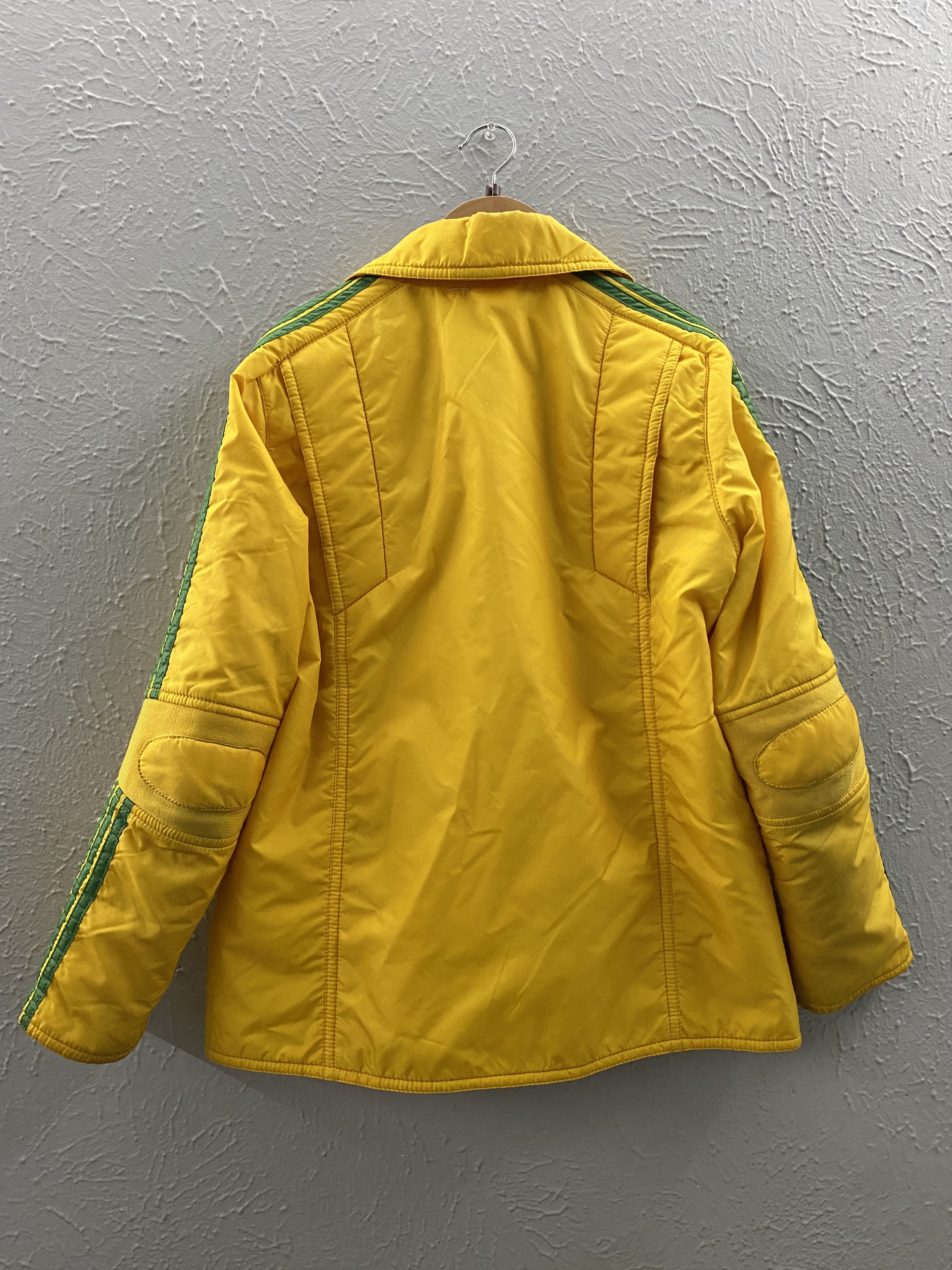 Adidas × Vintage Vintage Adidas Ski jacket - XS Yellow Green Stripes Size US XS / EU 42 / 0 - 5 Thumbnail