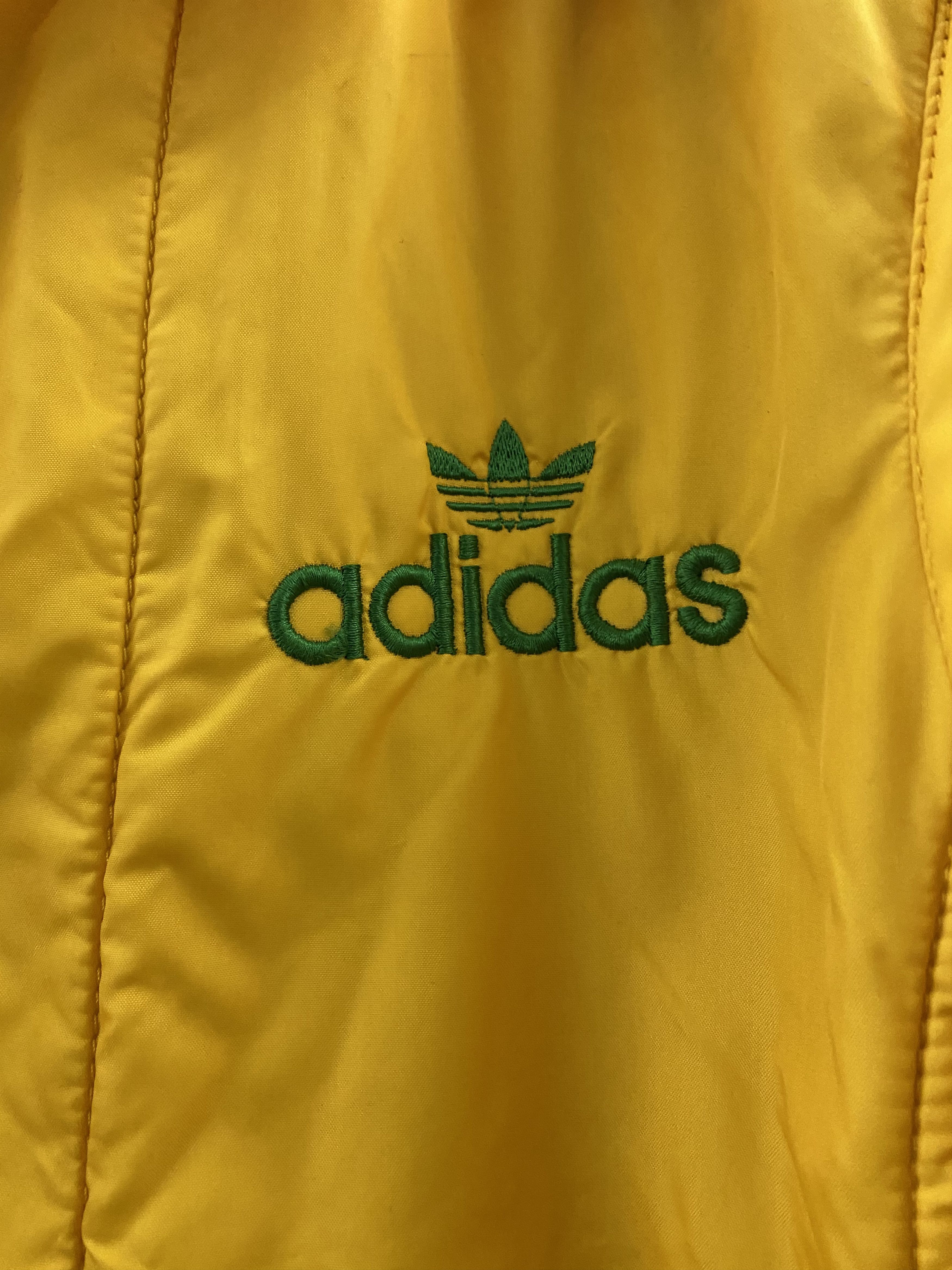 Adidas × Vintage Vintage Adidas Ski jacket - XS Yellow Green Stripes Size US XS / EU 42 / 0 - 2 Thumbnail
