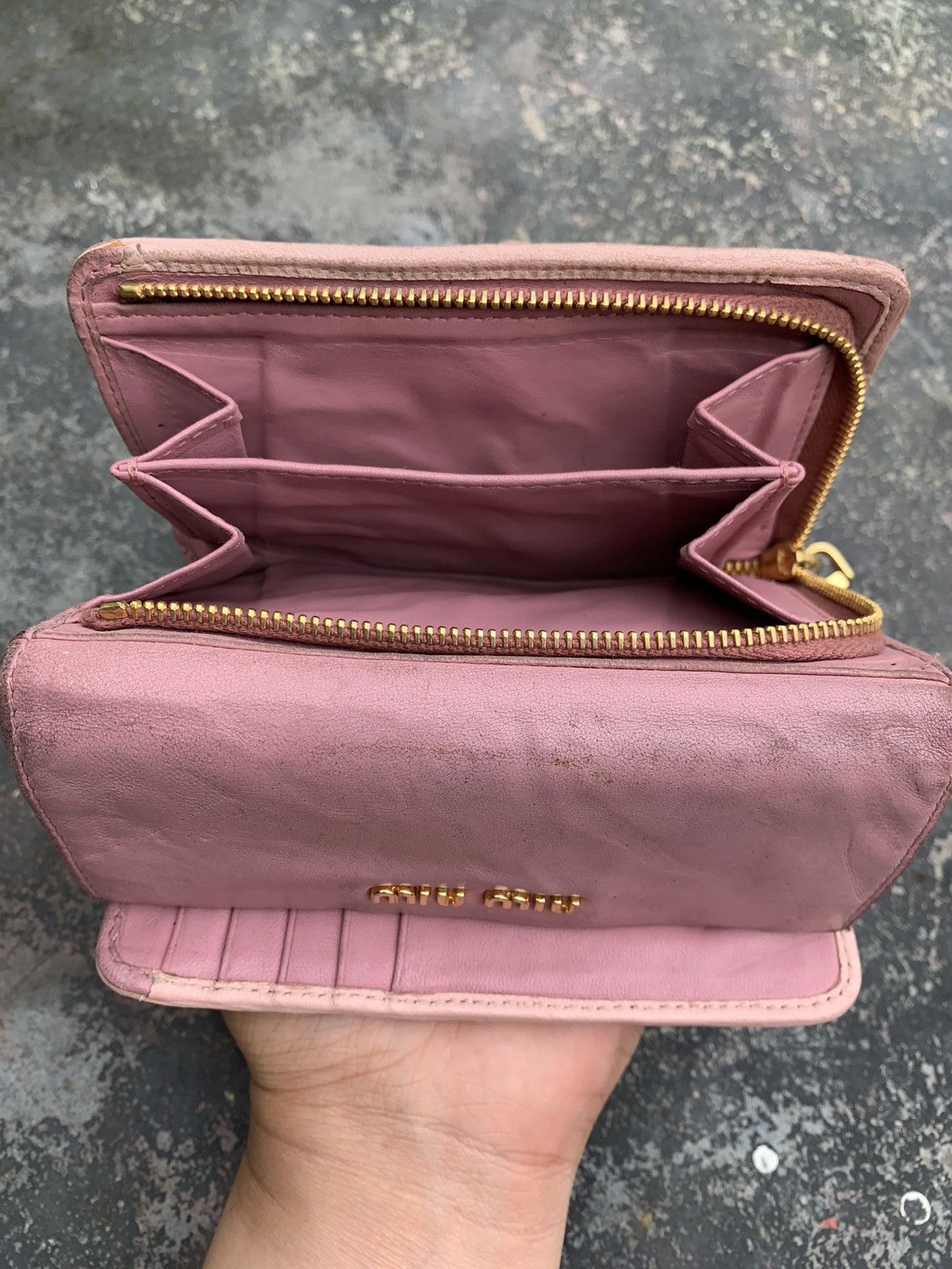 Miu Miu Miu Miu Wallet Matelasse Pink Size ONE SIZE - 13 Thumbnail