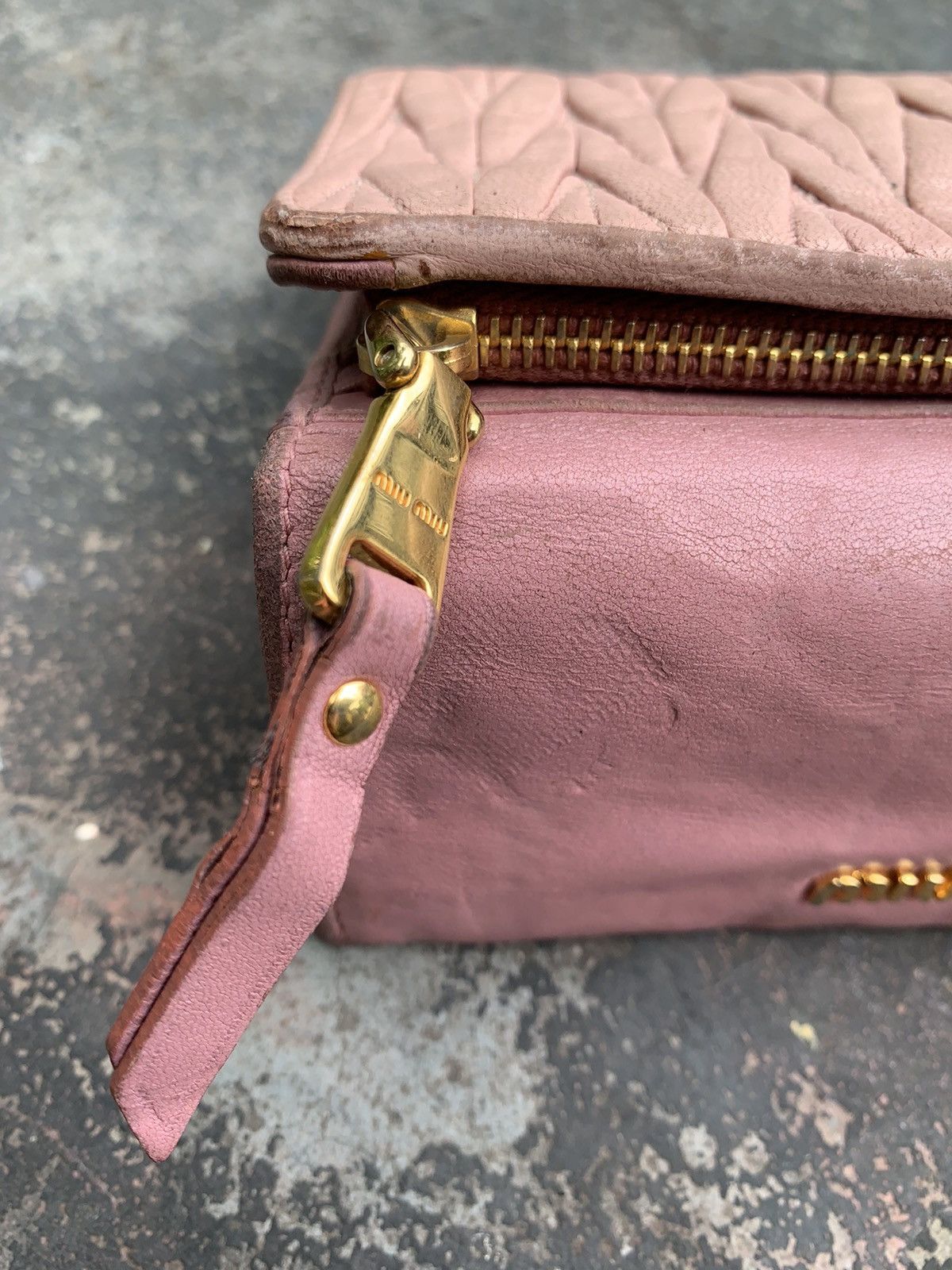 Miu Miu Miu Miu Wallet Matelasse Pink Size ONE SIZE - 11 Thumbnail