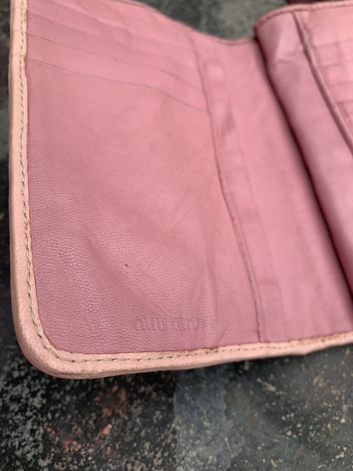 Miu Miu Miu Miu Wallet Matelasse Pink Size ONE SIZE - 7 Thumbnail