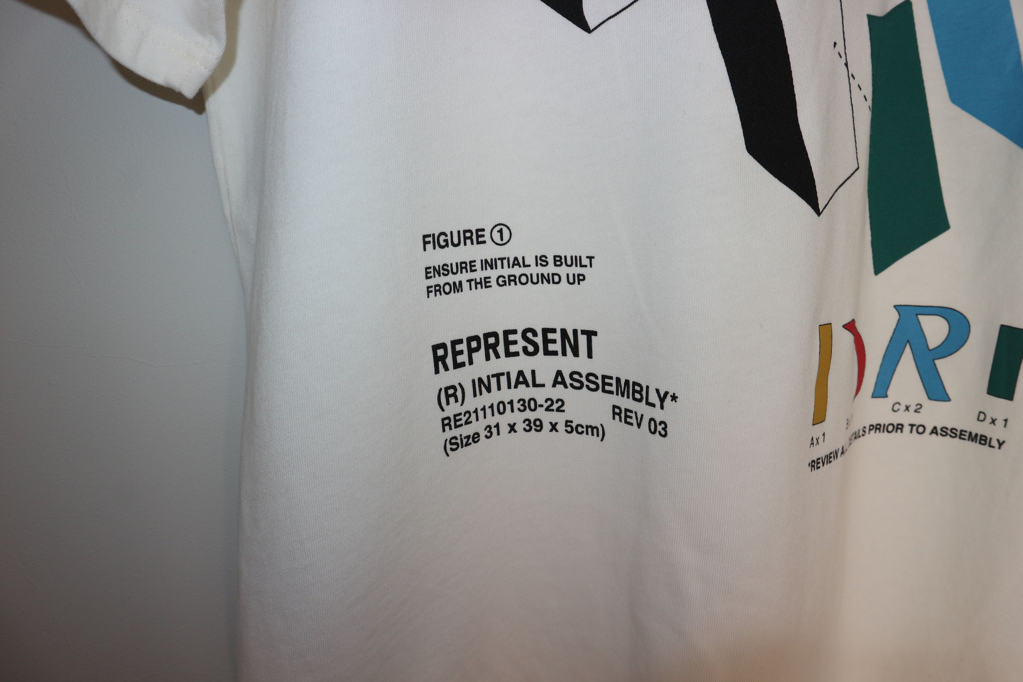 Represent Clo. INITIAL ASSEMBLY T-SHIRT Size US XXL / EU 58 / 5 - 7 Thumbnail