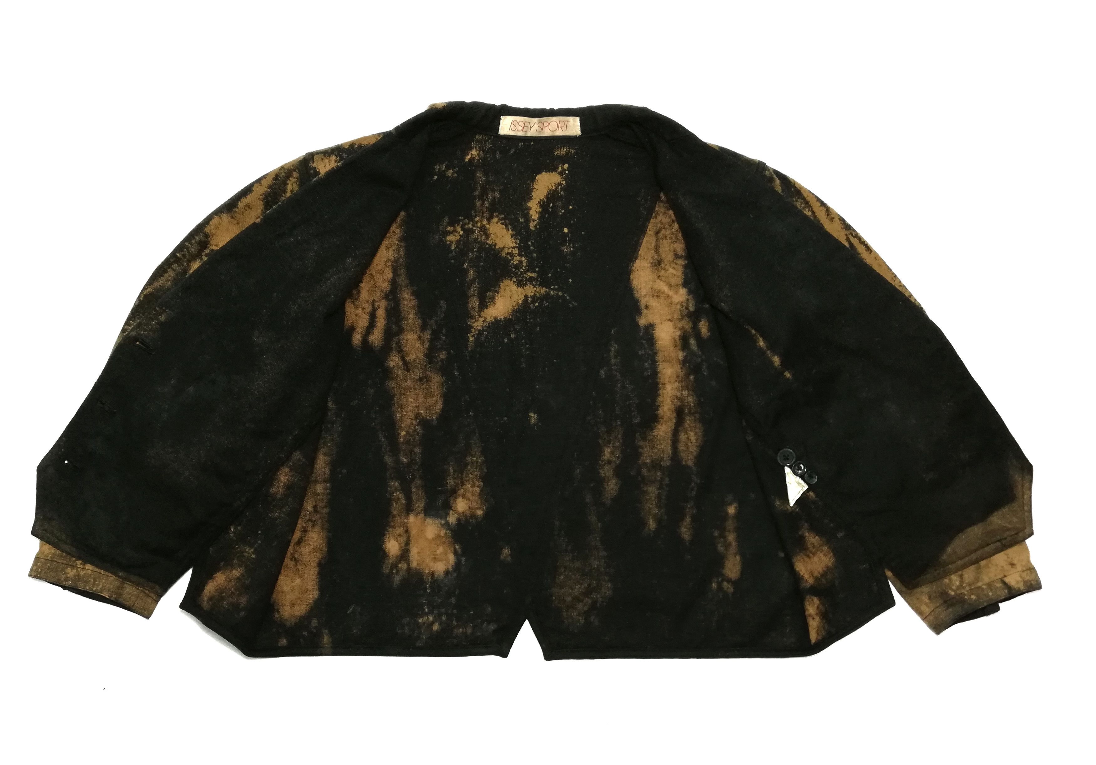 Issey Miyake 🔥90's Issey Sports Distressed Acid Wash Cropped Top Jacket Size US M / EU 48-50 / 2 - 7 Thumbnail