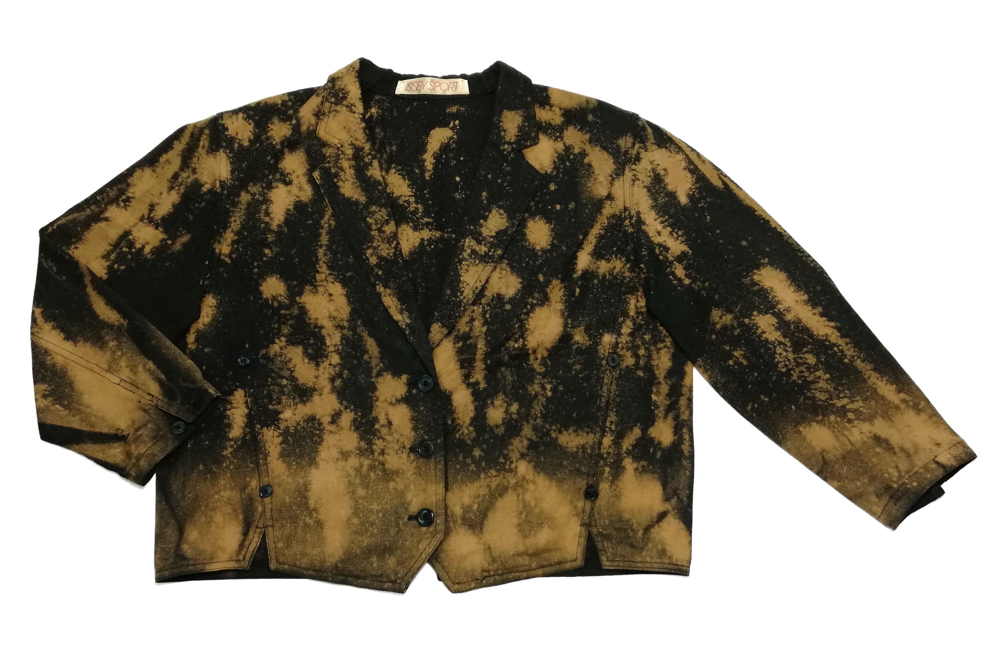 Issey Miyake 🔥90's Issey Sports Distressed Acid Wash Cropped Top Jacket Size US M / EU 48-50 / 2 - 1 Thumbnail