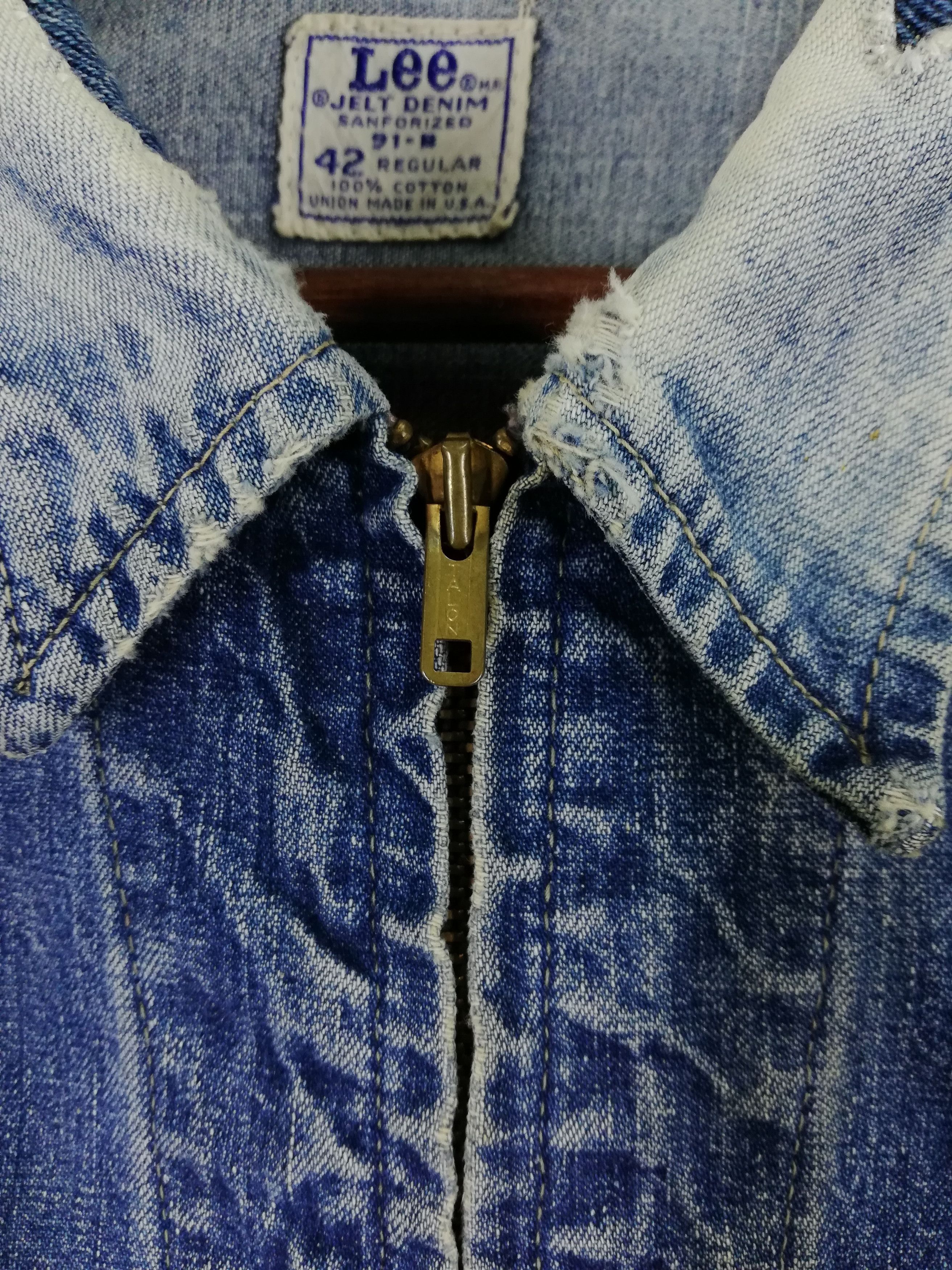 Lee 🔥1970's Lee Jelt Denim Sanforized 91-B Jean Work Wear🔥 Size US L / EU 52-54 / 3 - 8 Thumbnail