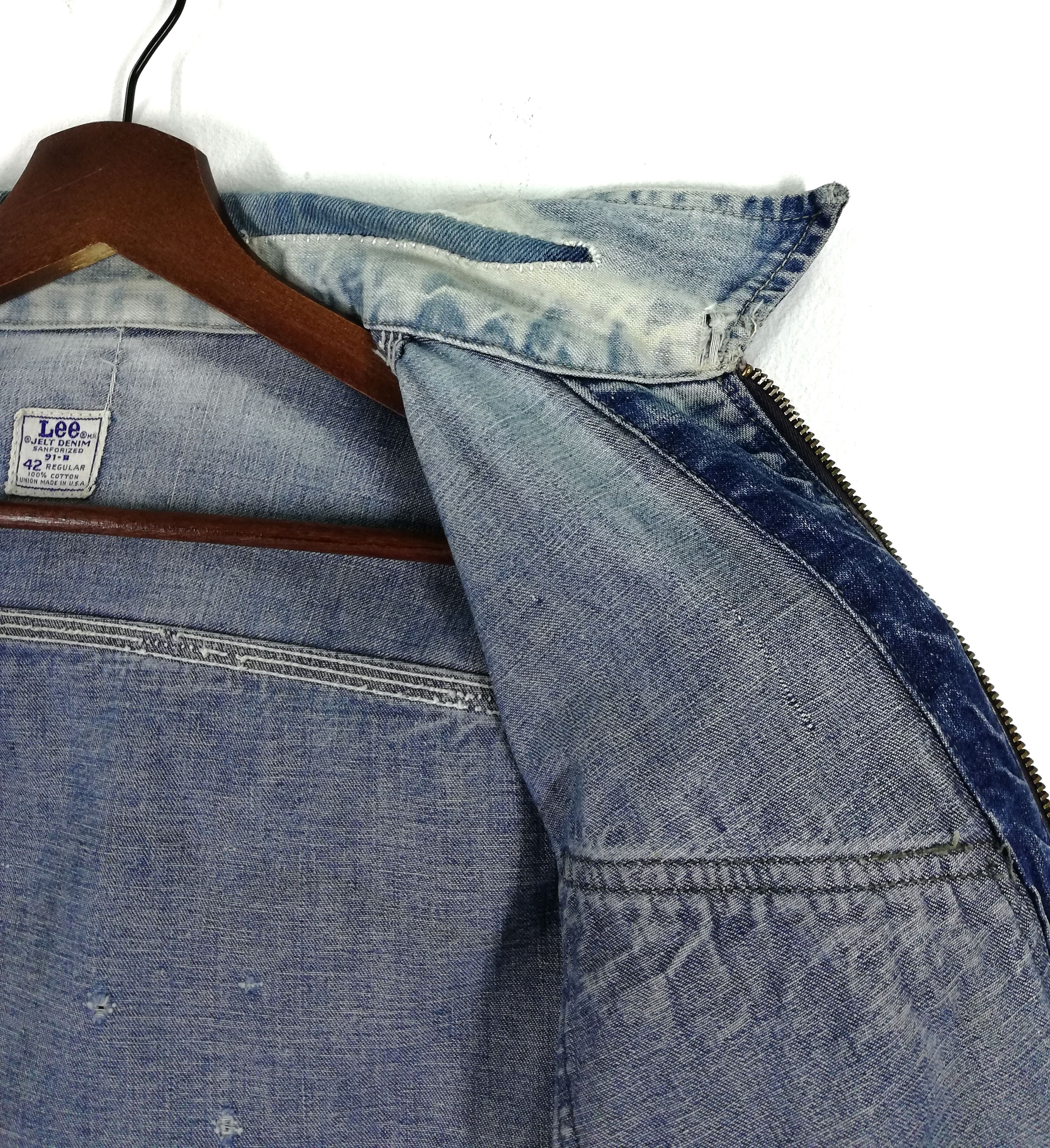 Lee 🔥1970's Lee Jelt Denim Sanforized 91-B Jean Work Wear🔥 Size US L / EU 52-54 / 3 - 16 Thumbnail