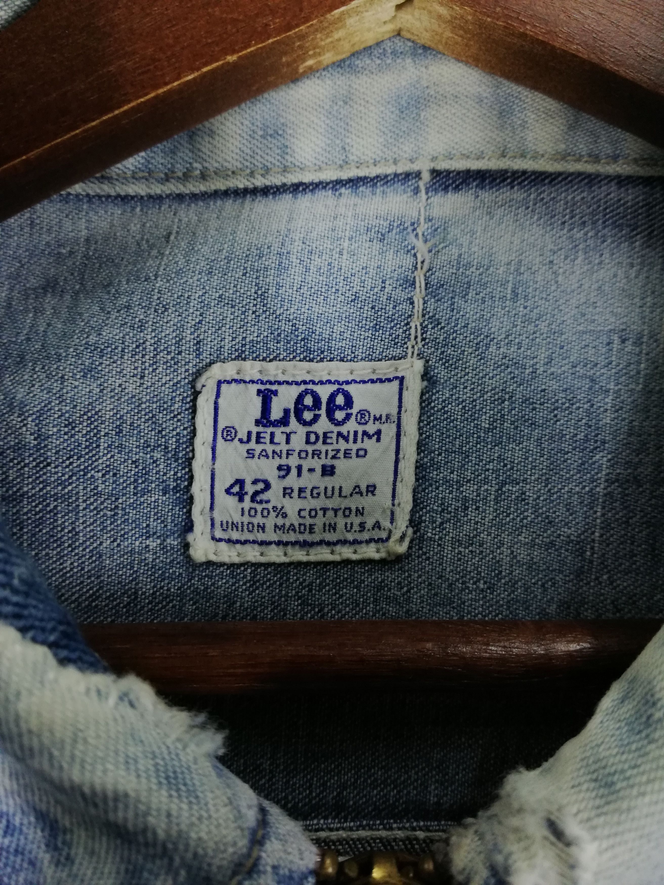 Lee 🔥1970's Lee Jelt Denim Sanforized 91-B Jean Work Wear🔥 Size US L / EU 52-54 / 3 - 10 Thumbnail